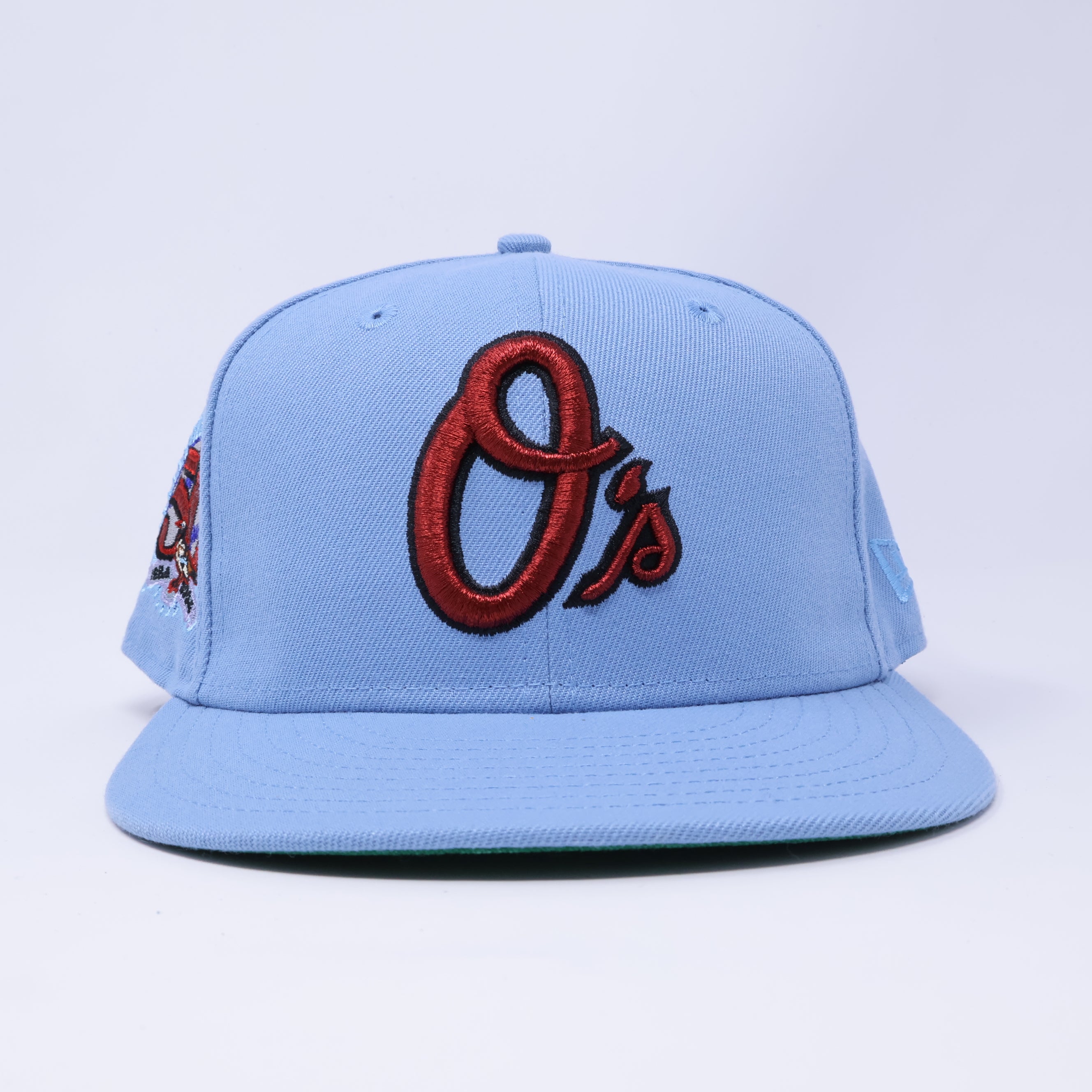 USED 5/8 Blue Baltimore Orioles 50th Anniversary 59fifty New Era Fitted Hat Cap