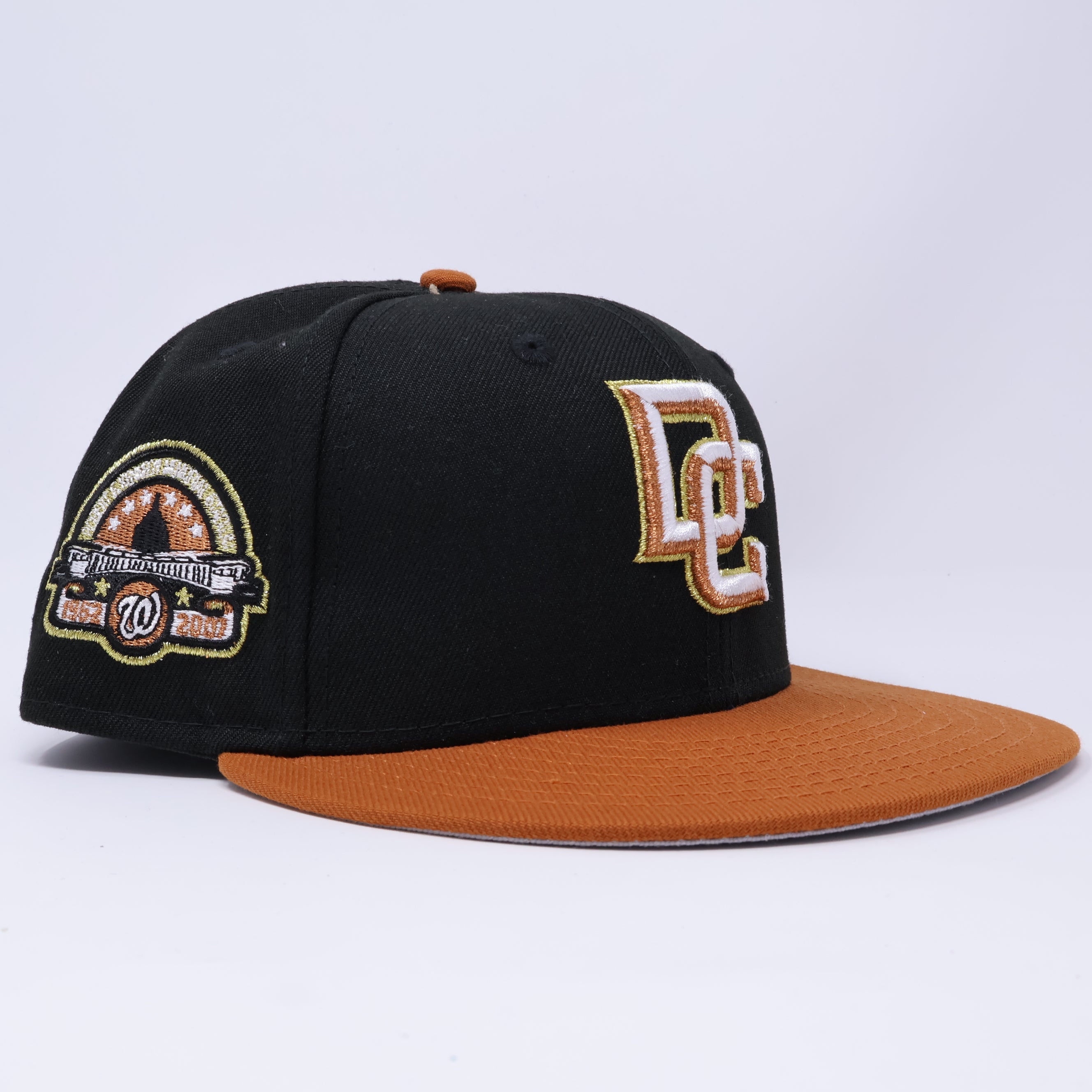 USED 1/8 Black Washington Nationals Kennedy Memorial 59fifty New Era Fitted Hat Cap