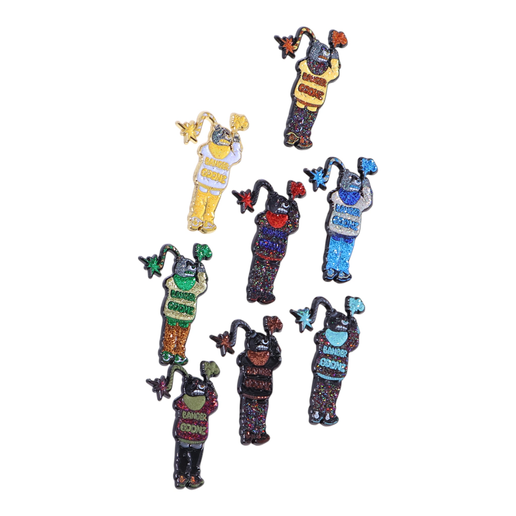 Banger Graffiti Person Graphic Pin