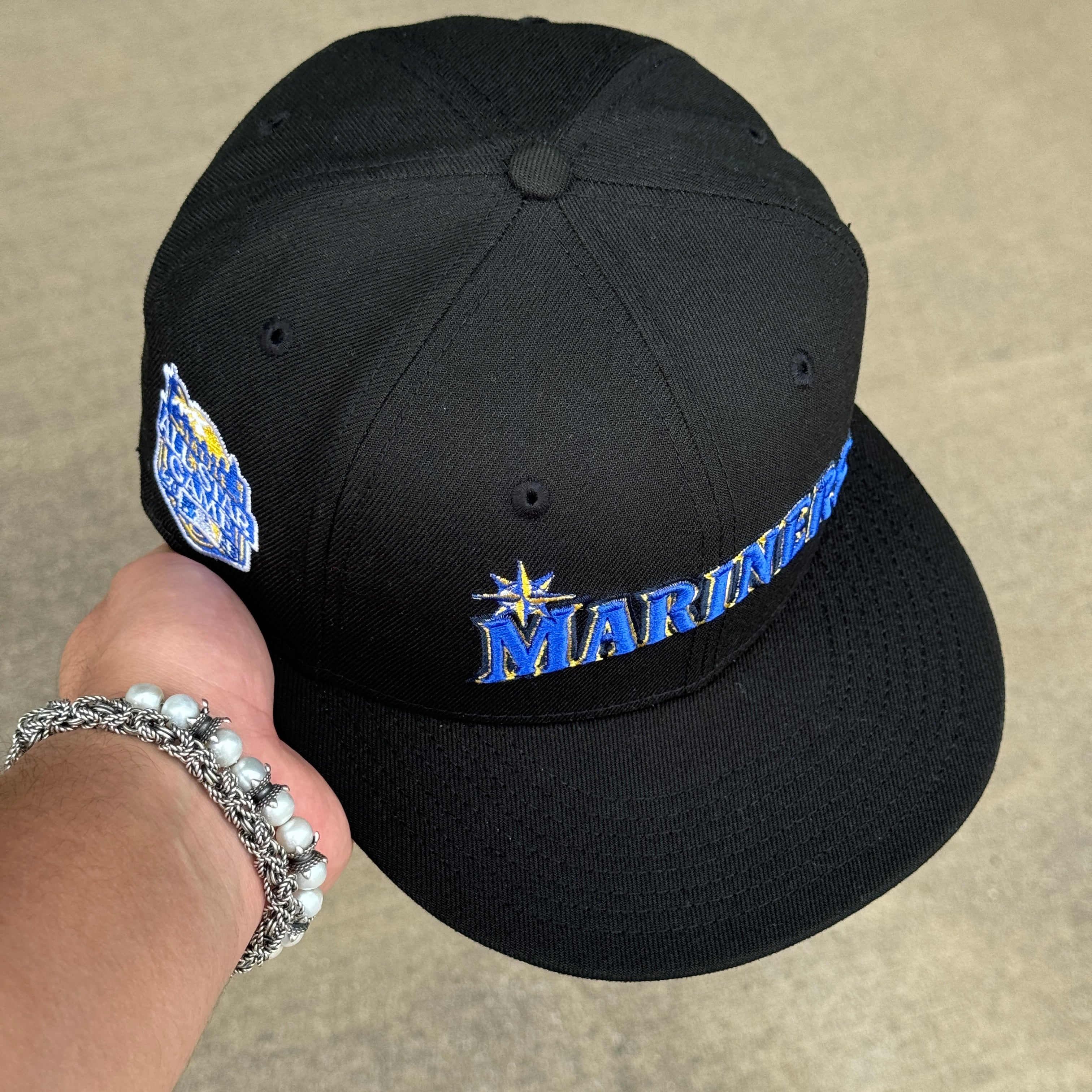 USED 1/8 Black Seattle Mariners 2023 All Star Game 59fifty New Era Fitted Hat Cap