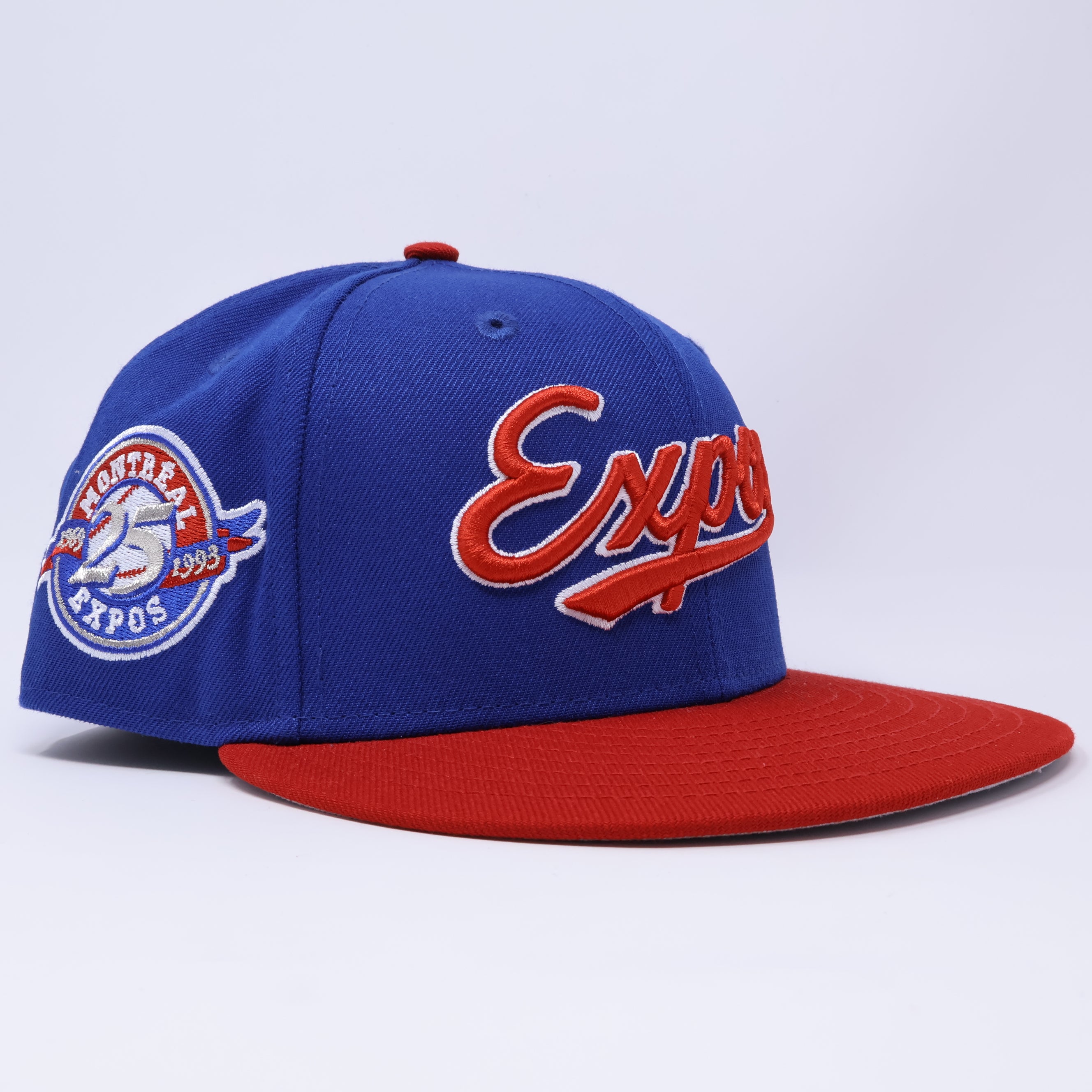 USED 1/8 Blue Montreal Toronto Expos 25th Anniversary 59fifty New Era Fitted Hat Cap