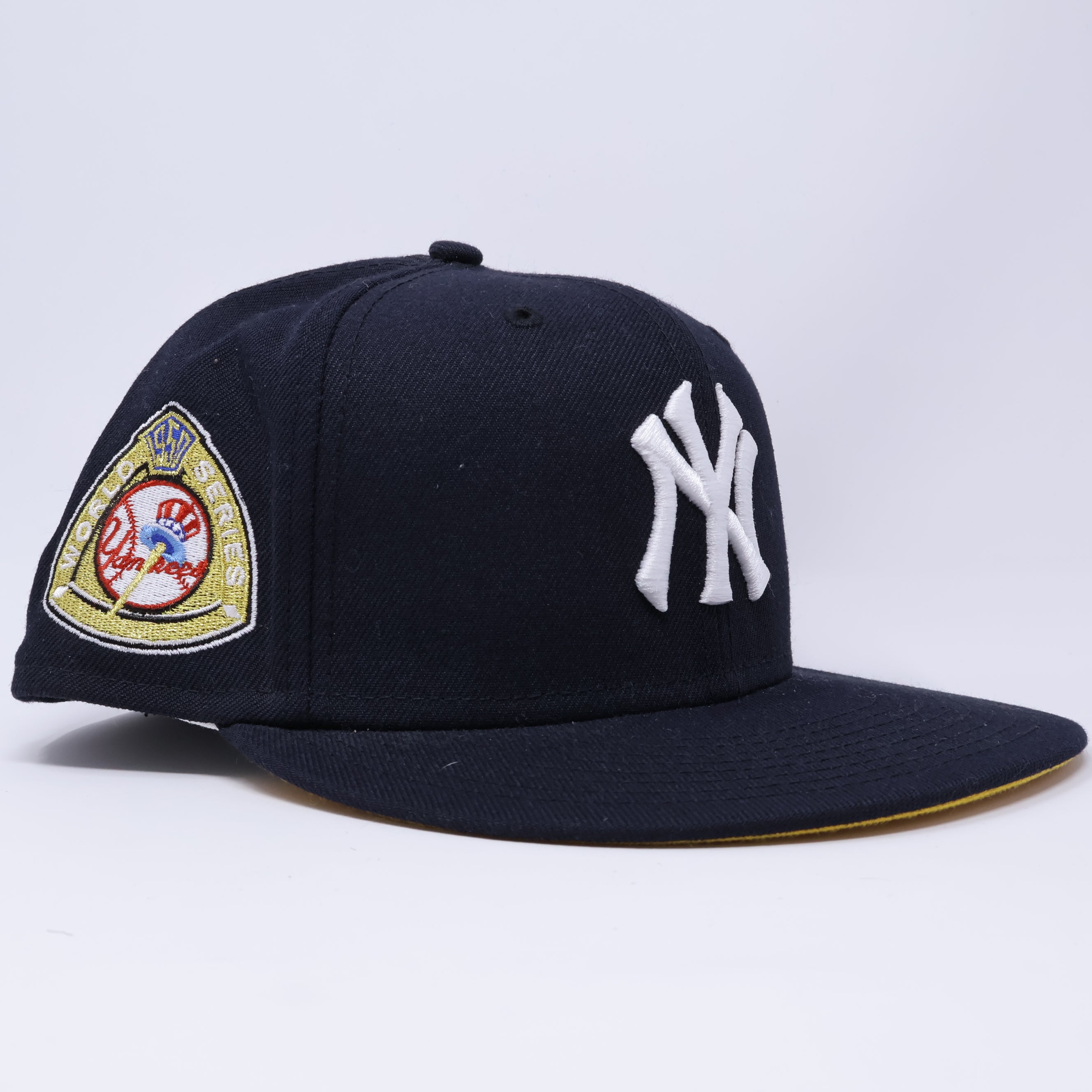 USED 5/8 Navy New York Mets 1950 World Series 59fifty New Era Fitted Hat Cap