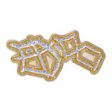 Abstract Graffiti Script Pin