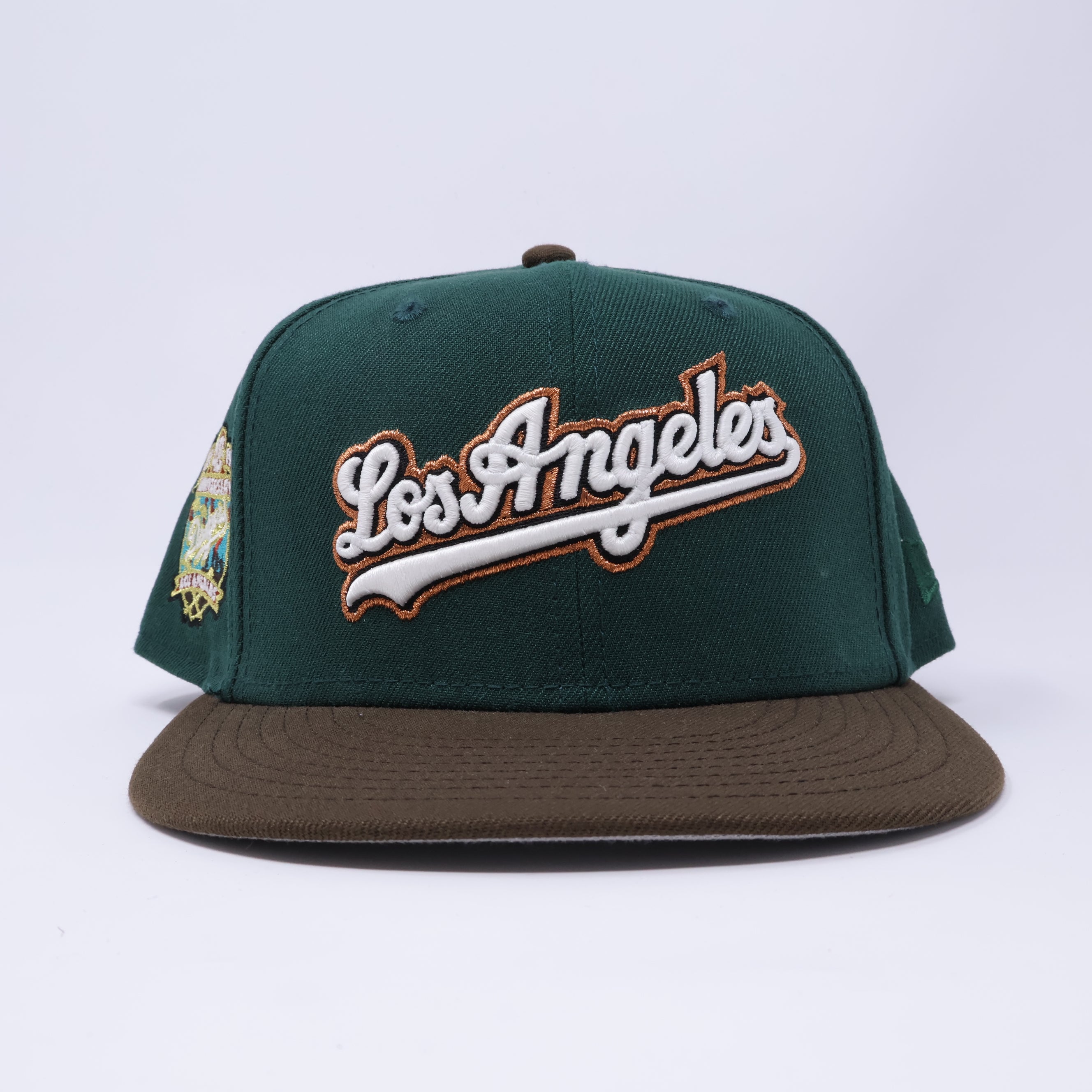 USED 5/8 Green Los Angeles Dodgers 40th Anniversary 59fifty New Era Fitted Hat Cap