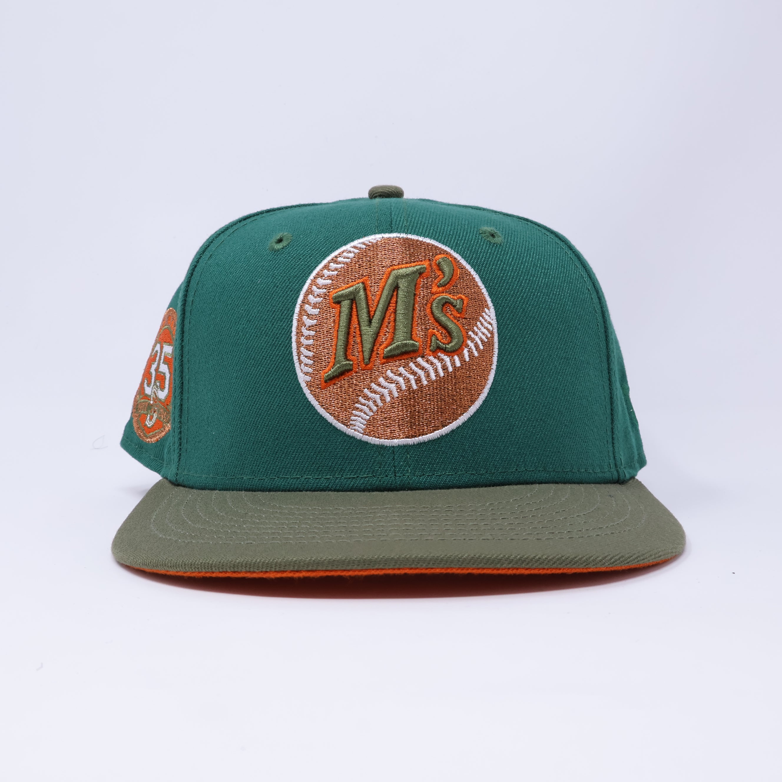1/8 USED Green Seattle Mariners 35th Anniversary 59fifty New Era Fitted Hat Cap
