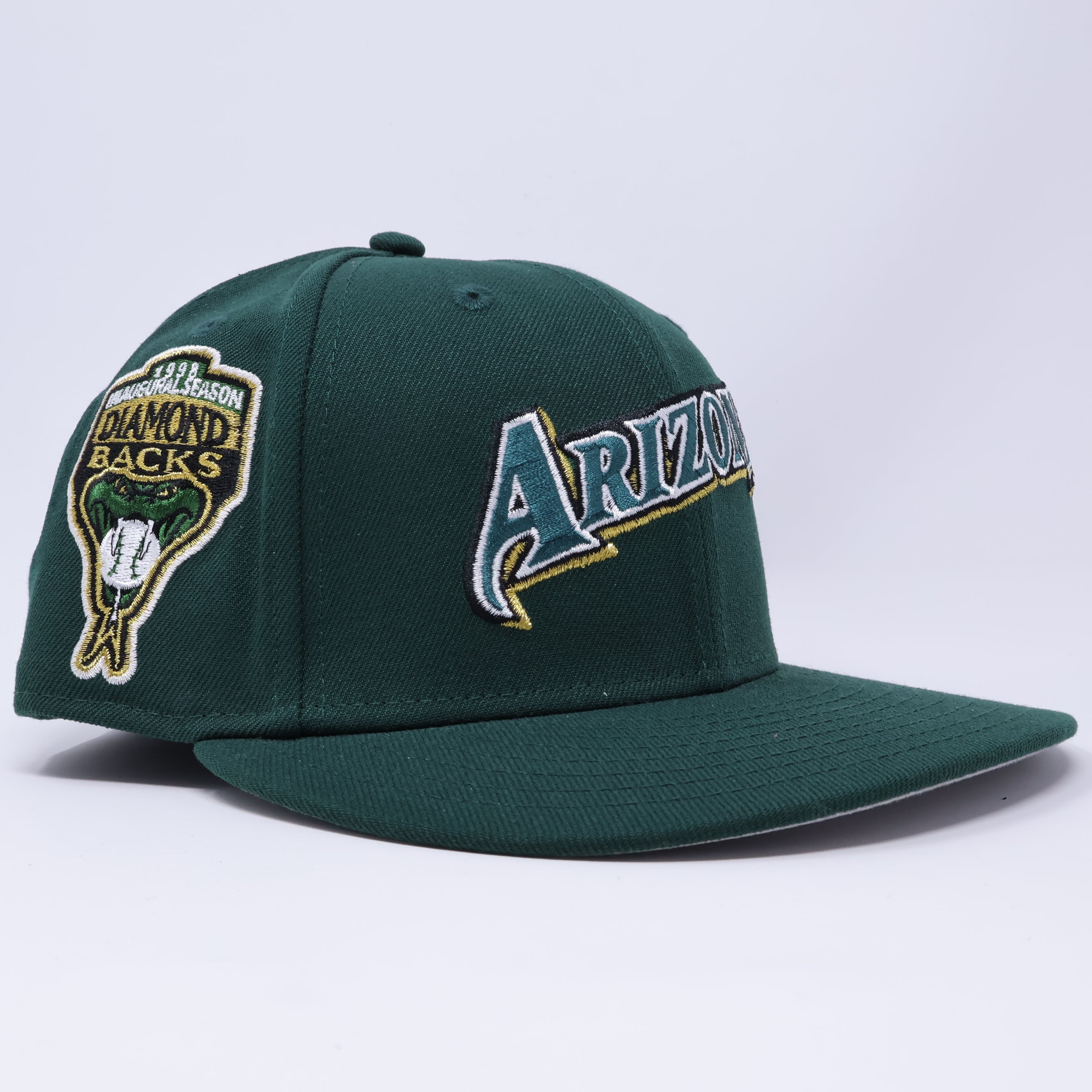 USED 1/8 Green Arizona Diamondbacks 1998 Inaugural Season 59fifty New Era Fitted Hat Cap