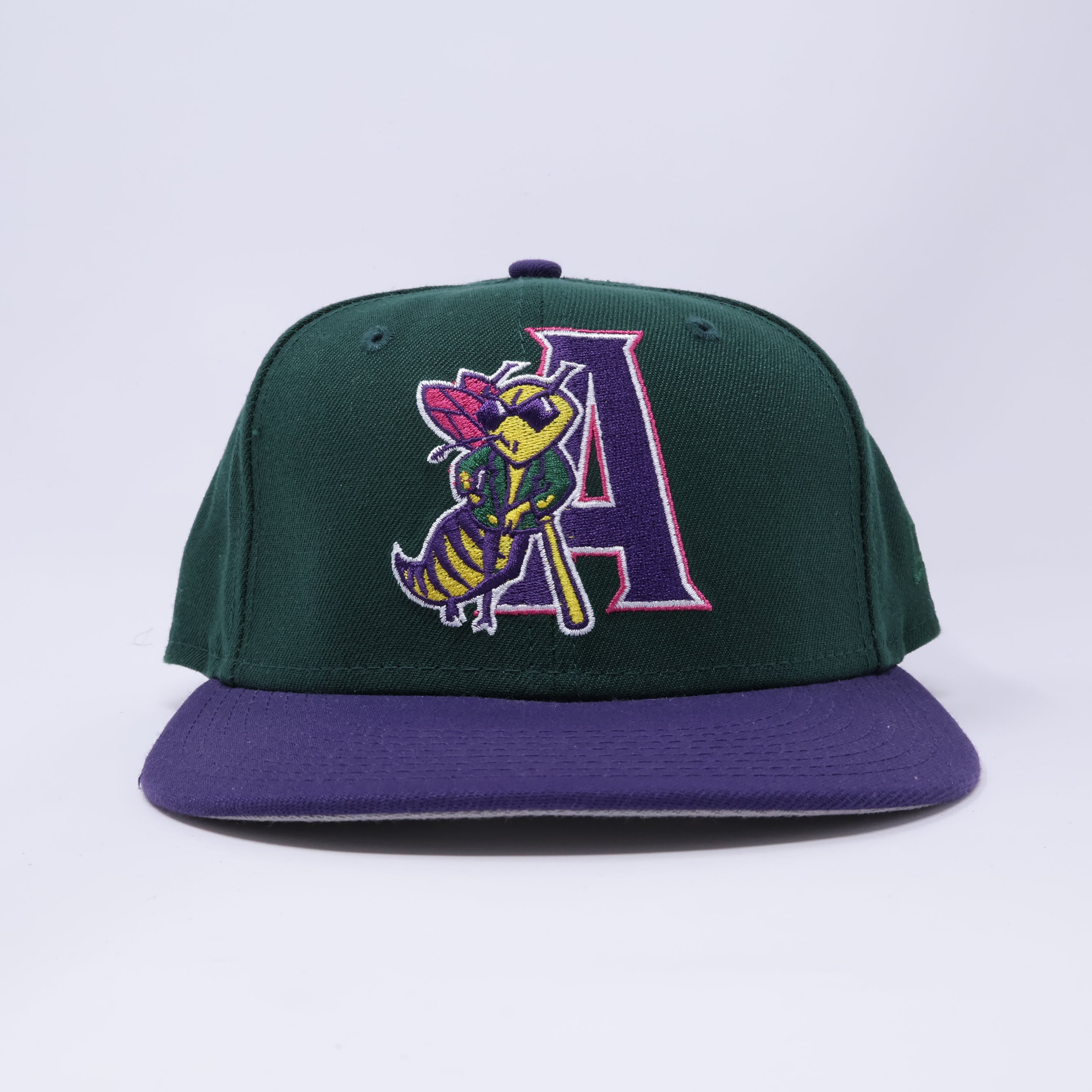 USED 1/8 Green Augusta Green Jackets Minor League 59fifty New Era Fitted Hat Cap