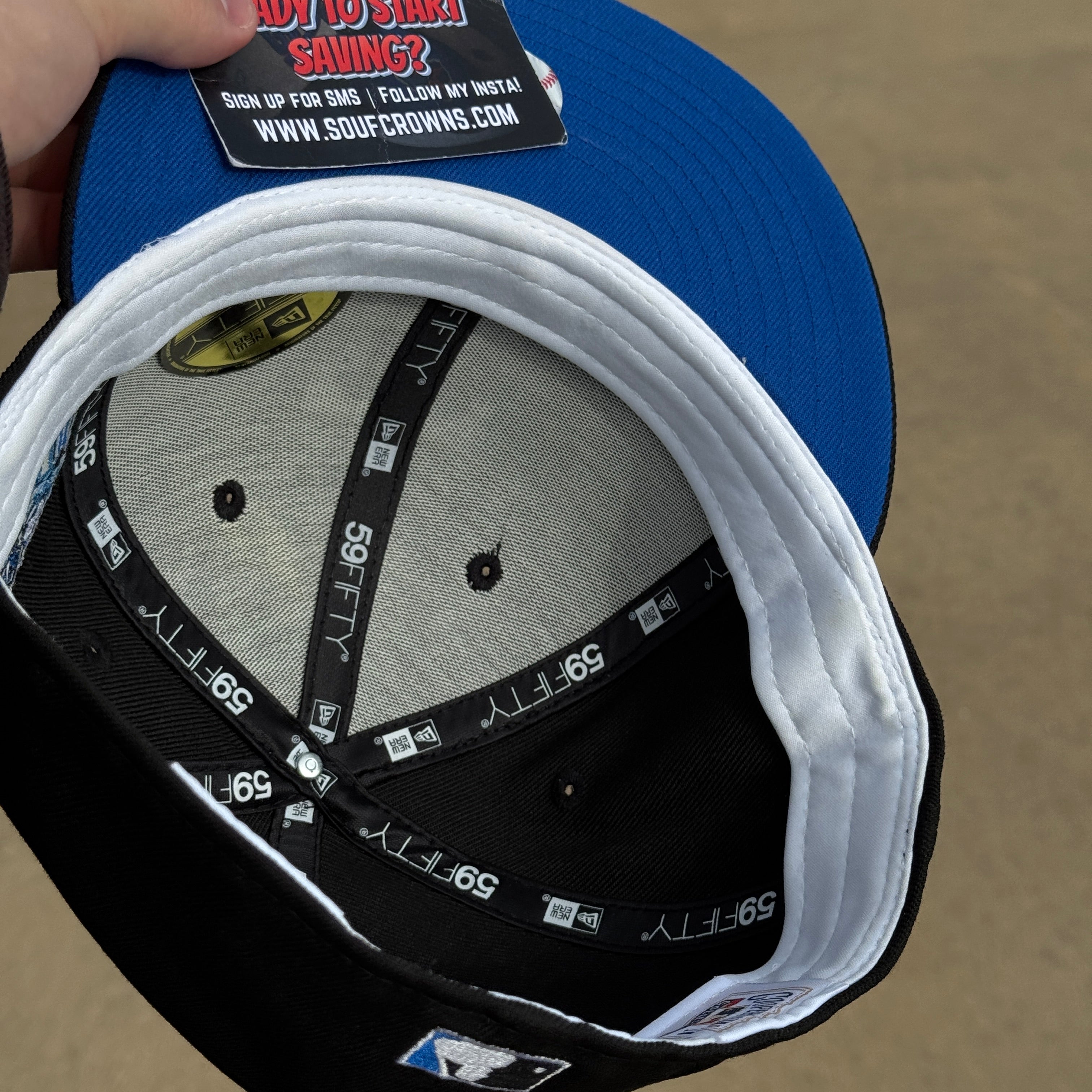 USED 3/4 Black Dallas Texas Rangers Final Season 59fifty New Era Fitted Hat Cap