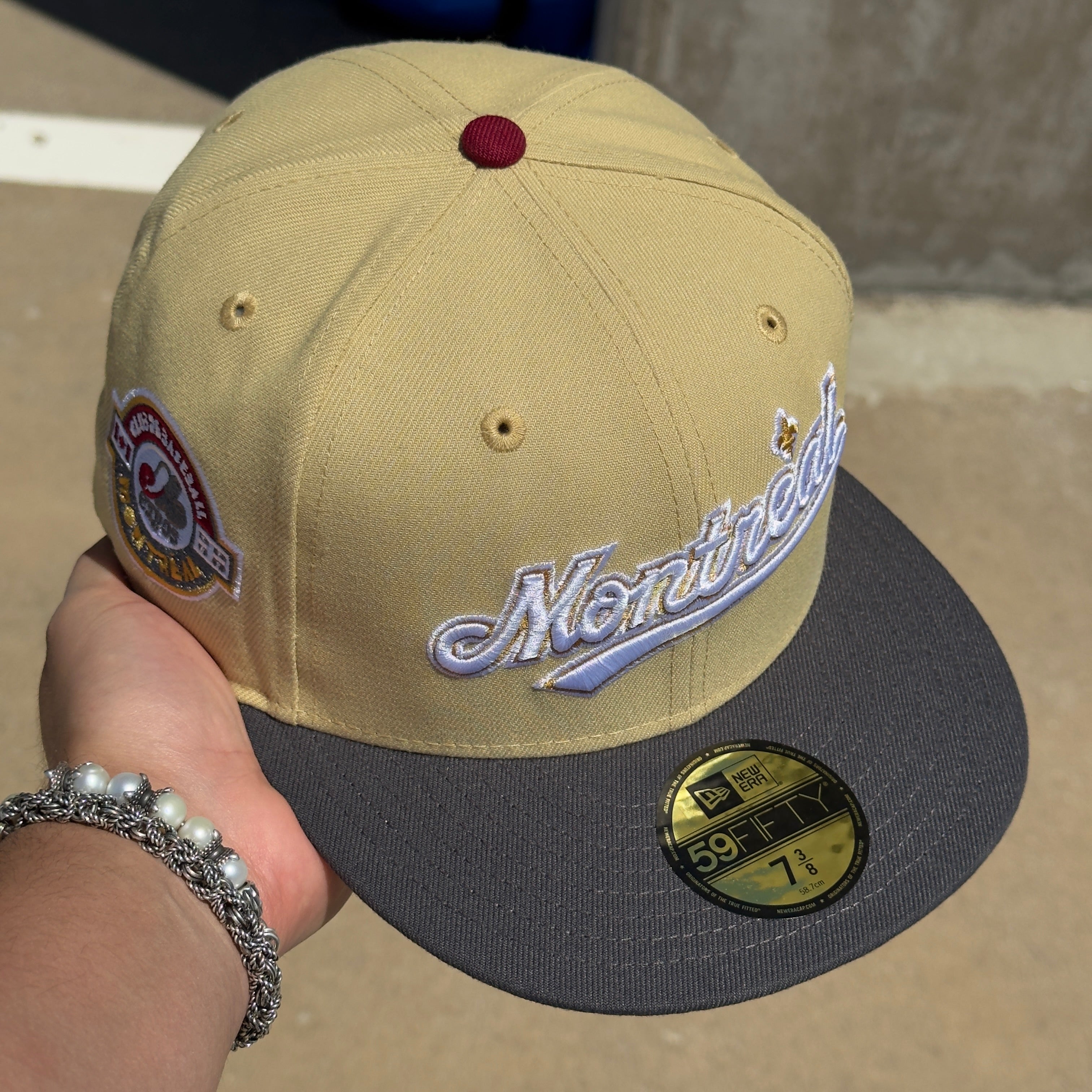 NEW Vegas Gold Montreal Expos Club Baseball Toronto 59fifty New Era Fitted Hat Cap