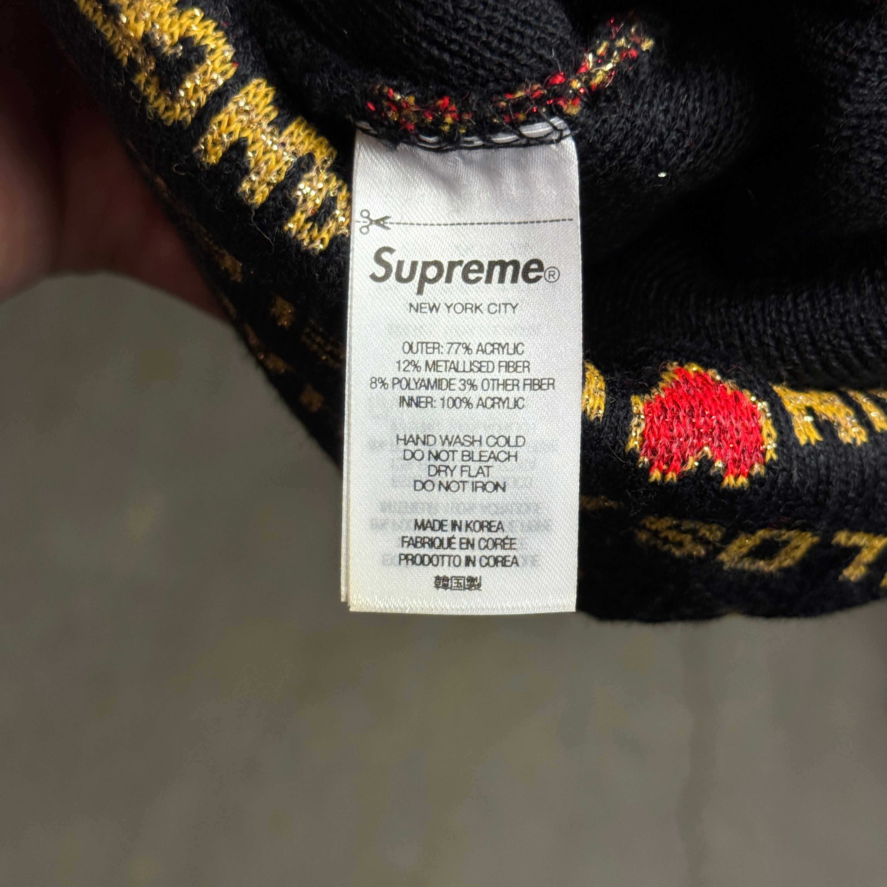 帽子 Supreme Diamond Beanie Black Hearts Supreme Diamond Beanie Black Hearts