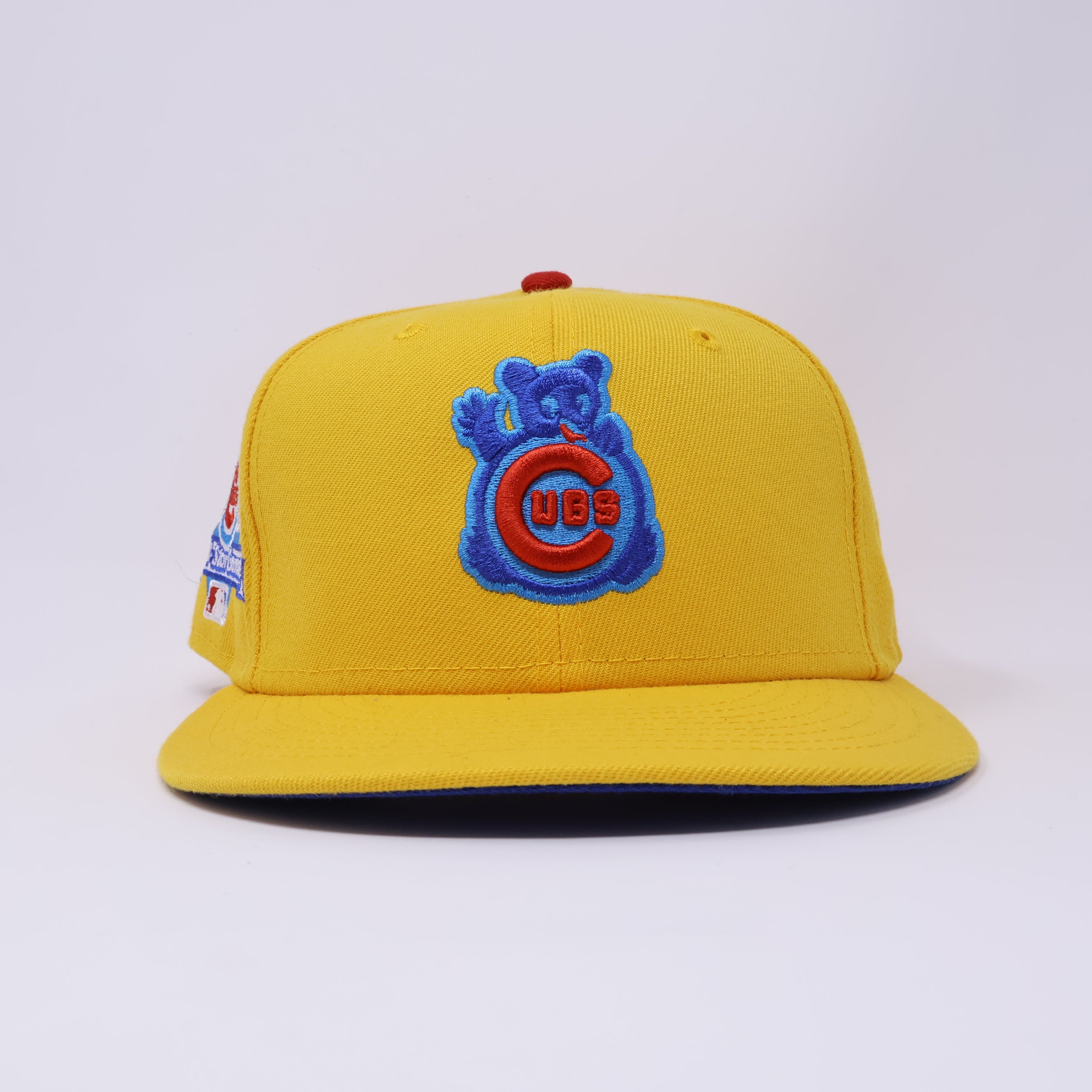 USED 1/8 Yellow Chicago Cubs 1990 All Star Game 59fifty New Era Fitted Hat Cap