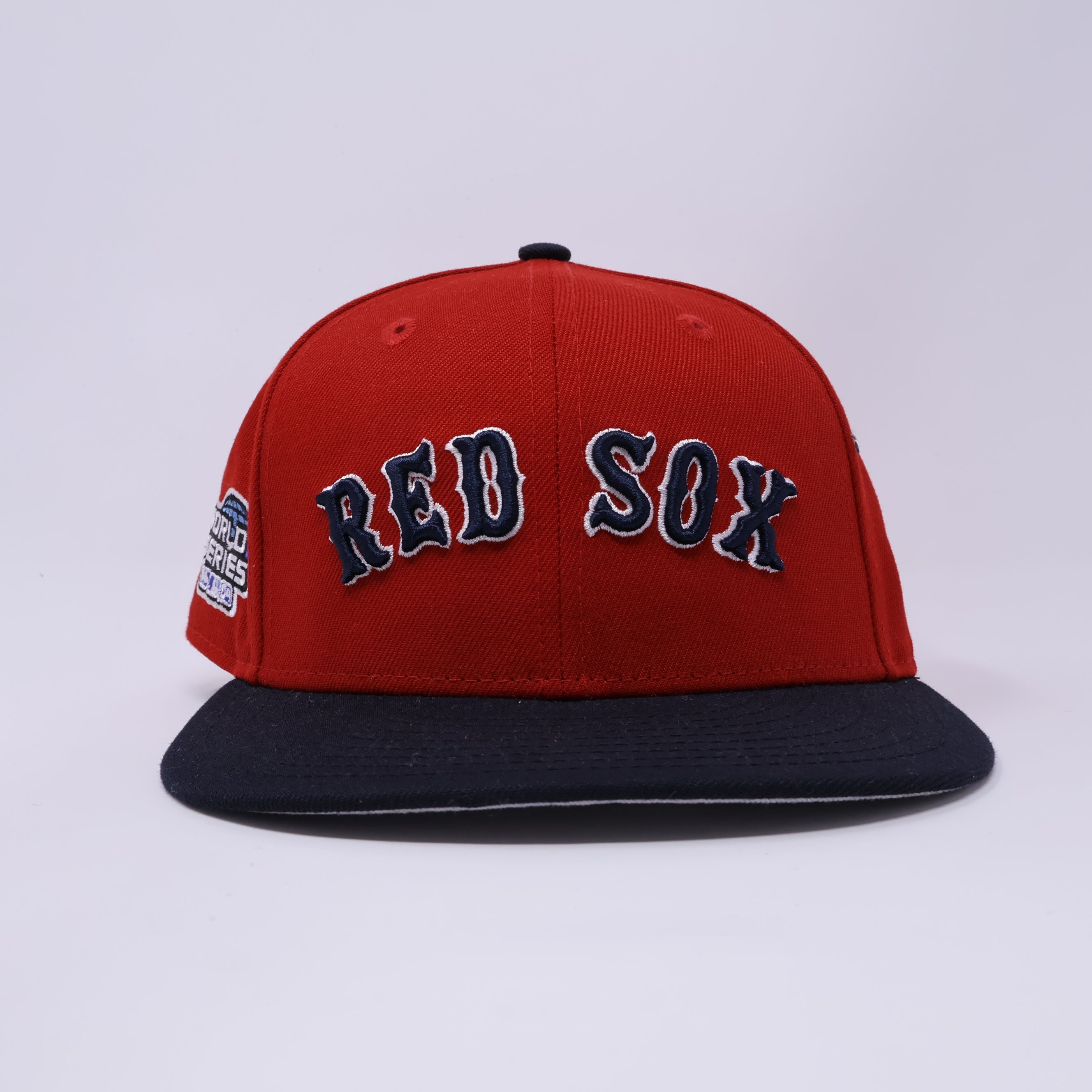 USED 1/8 Red Boston Red Sox 2004 World Series 59fifty New Era Fitted Hat Cap