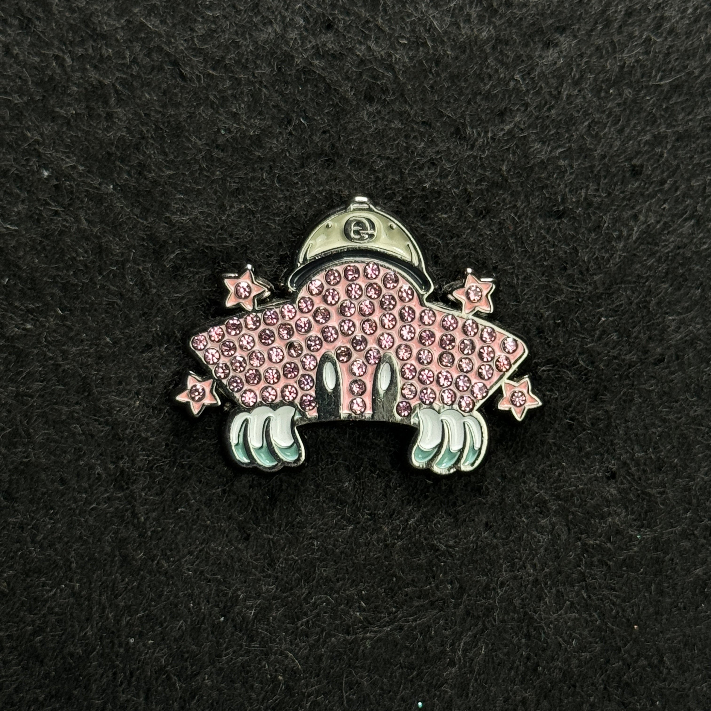 Pink Rhinestone Star Boy Made by Erick Peeker Pin