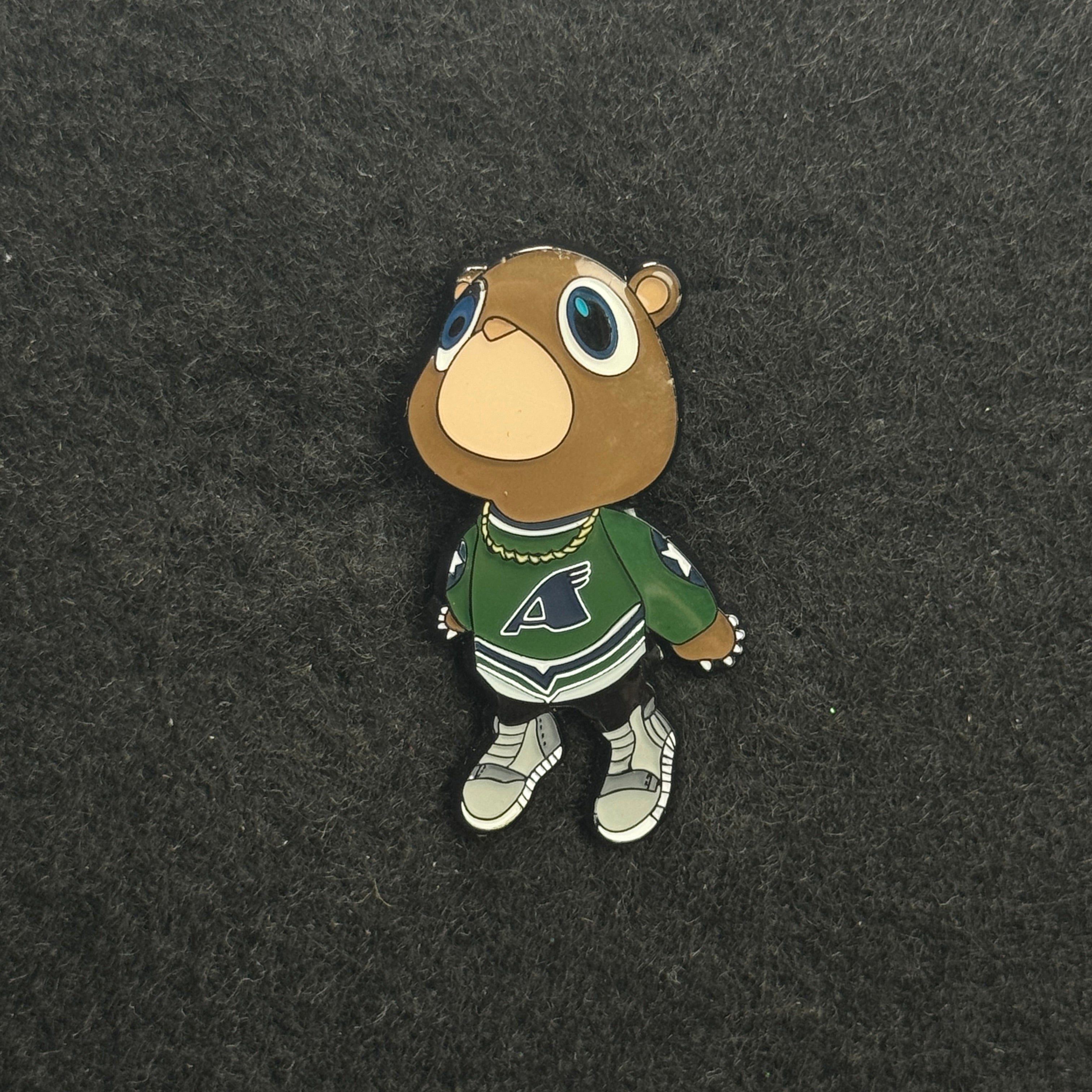 Kanye Bear AHL Houston Aeros Graphic Pin