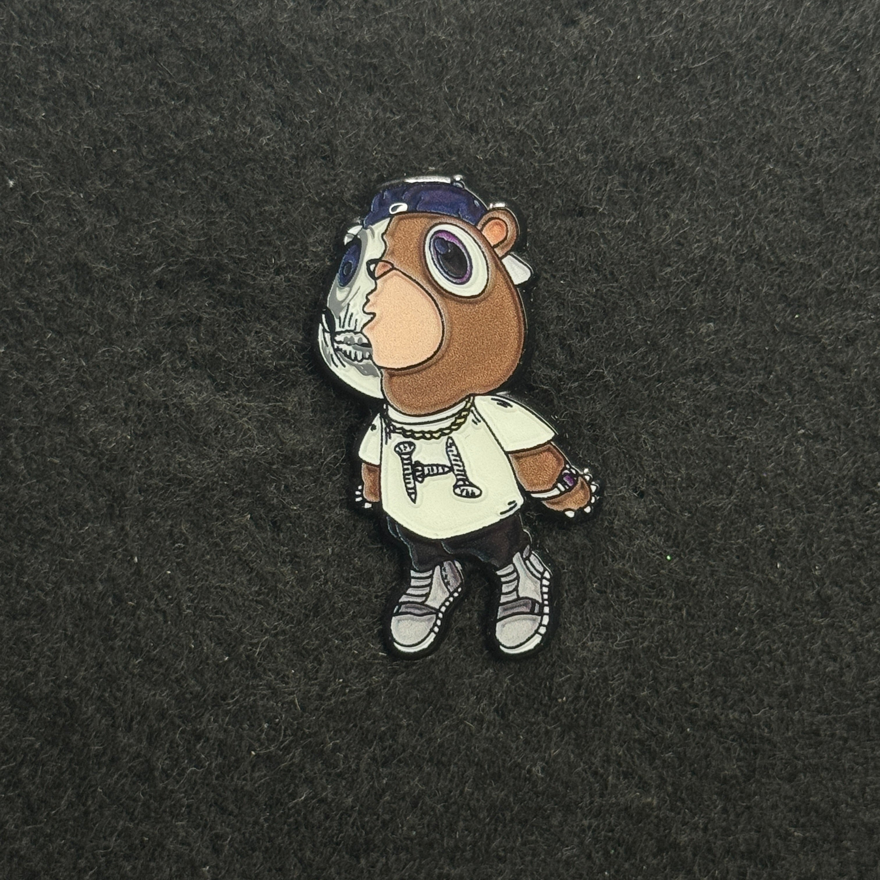 Kanye Bear Screws Graphic Pin