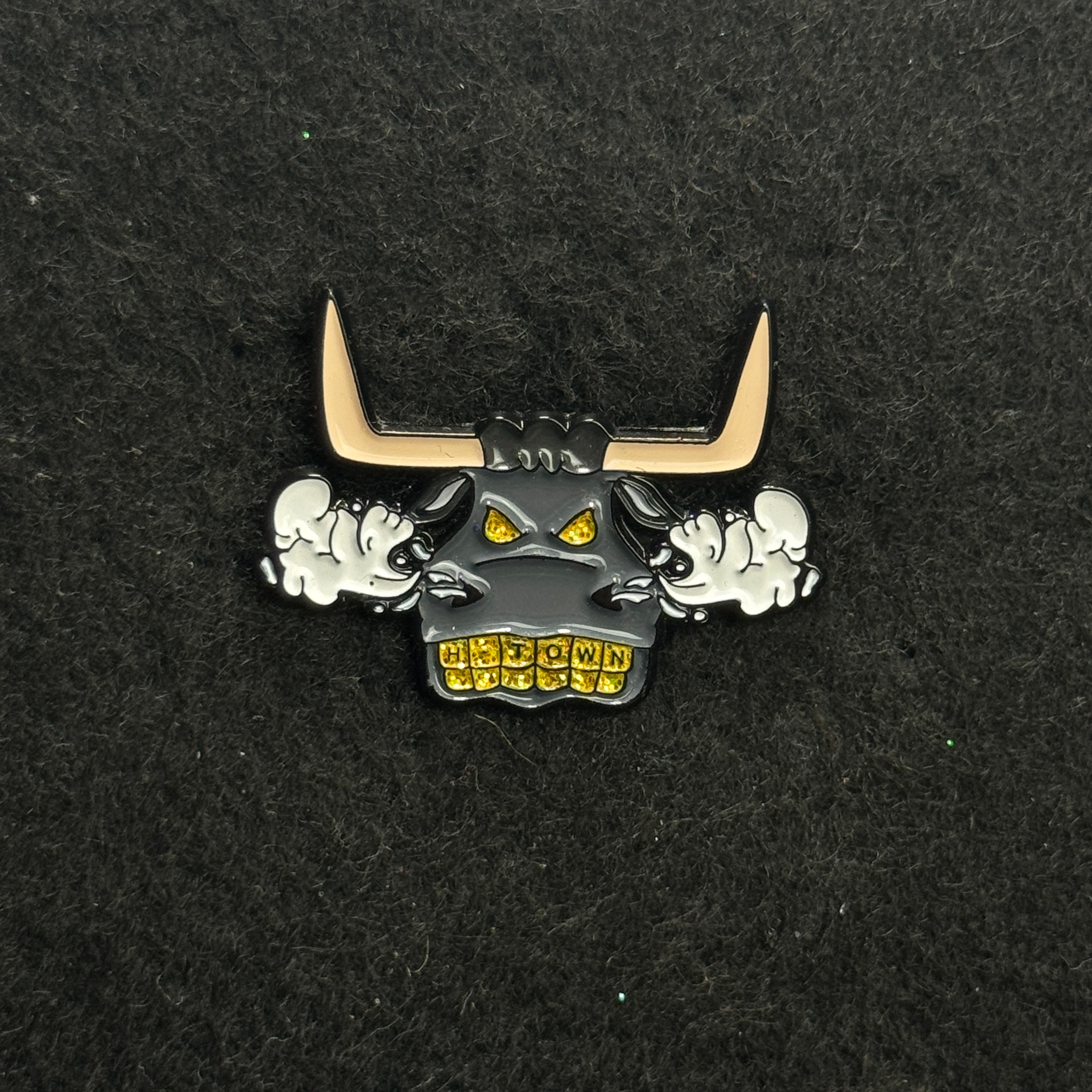 Raging Bull Graphic Pin