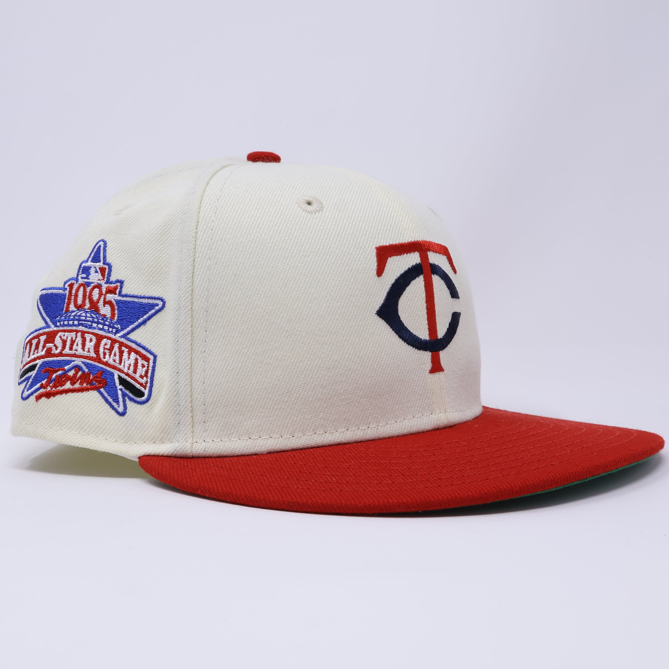 USED 5/8 Chrome Minnesota Twins 1995 All Star Game 59fifty New Era Fitted Hat Cap