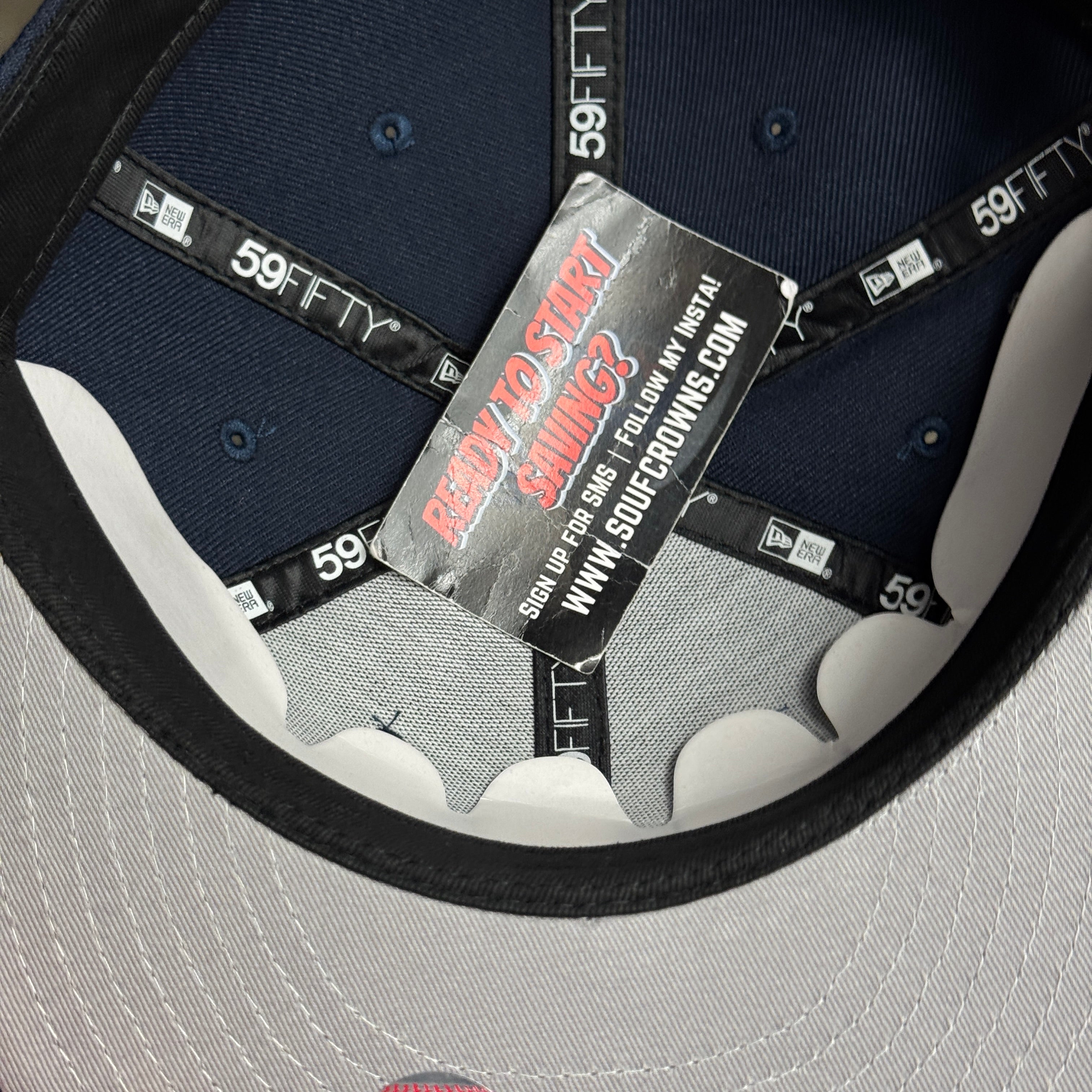 NWT 5/8 Blue Chicago Cubs For Fouls Balls 59fifty New Era Fitted Hat Cap