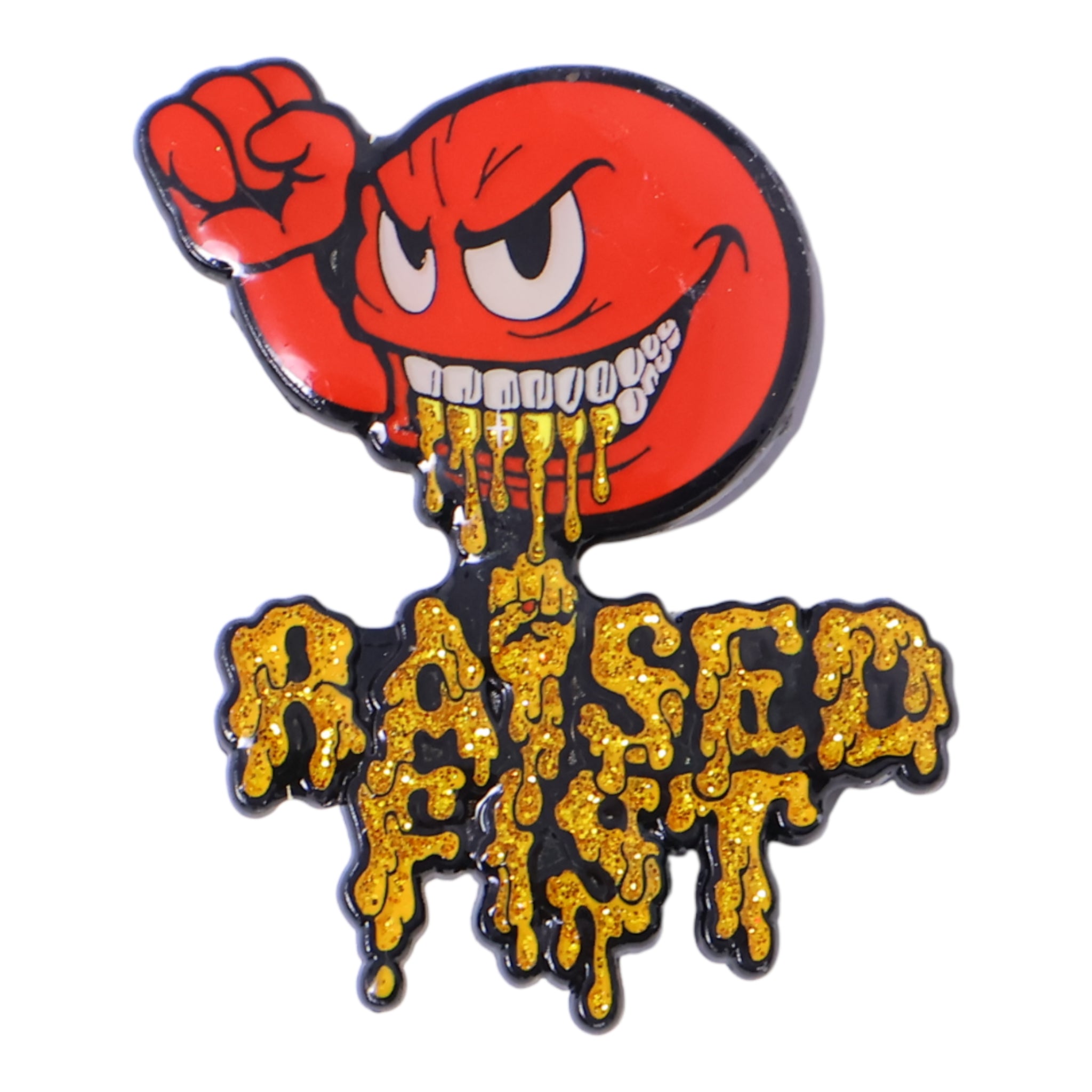 Raised Fist Graphic Pin
