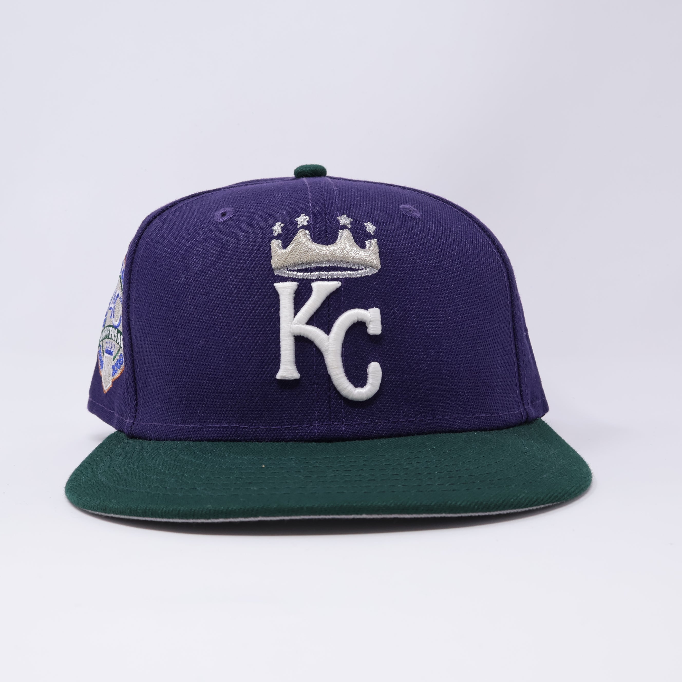 USED 1/8 Purple Kansas City Royals 40th Anniversary Rolex 59FIFTY New Era Fitted Hat