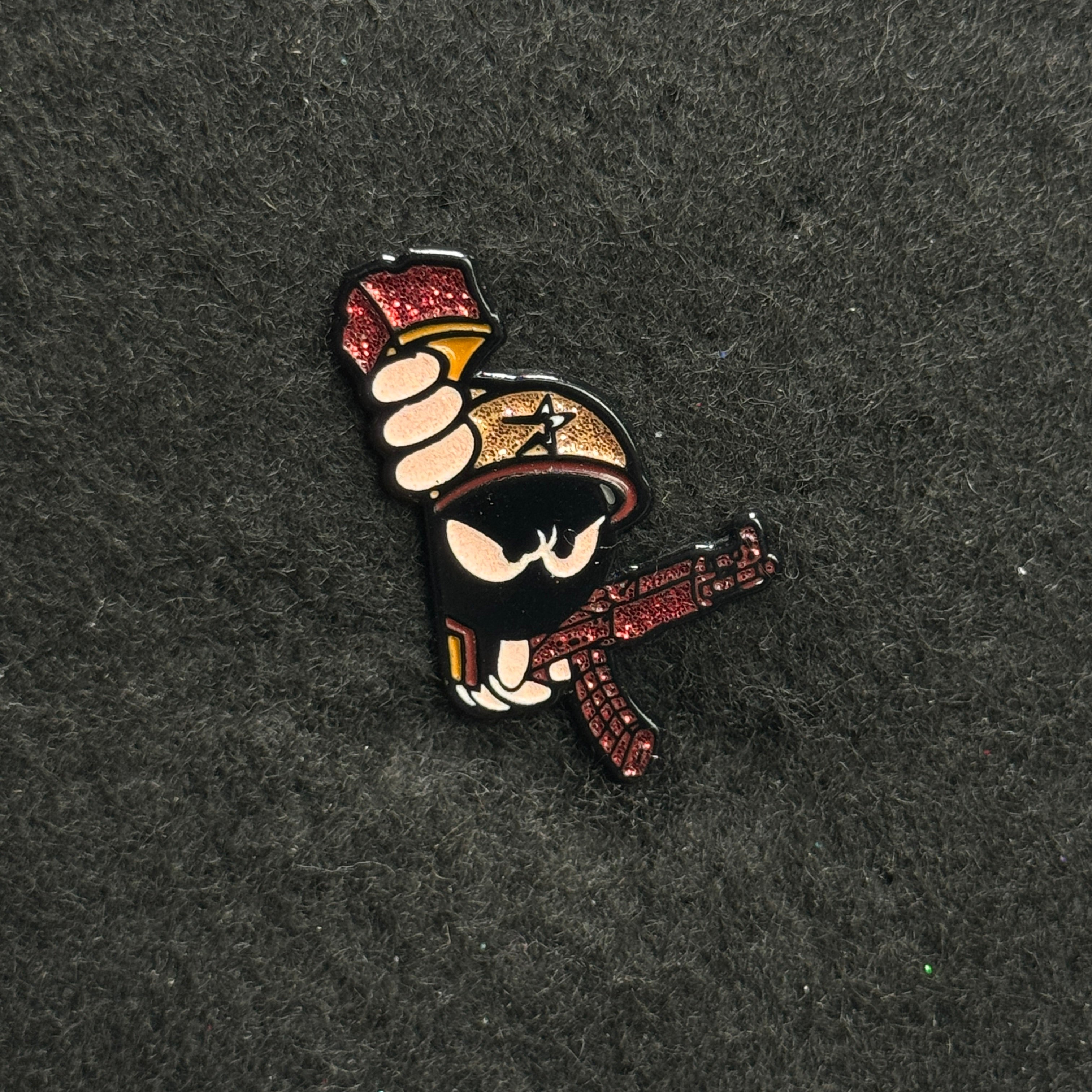 Copper Cap Red AK-47 Marvin the Martian Peeker Pin (GITD)