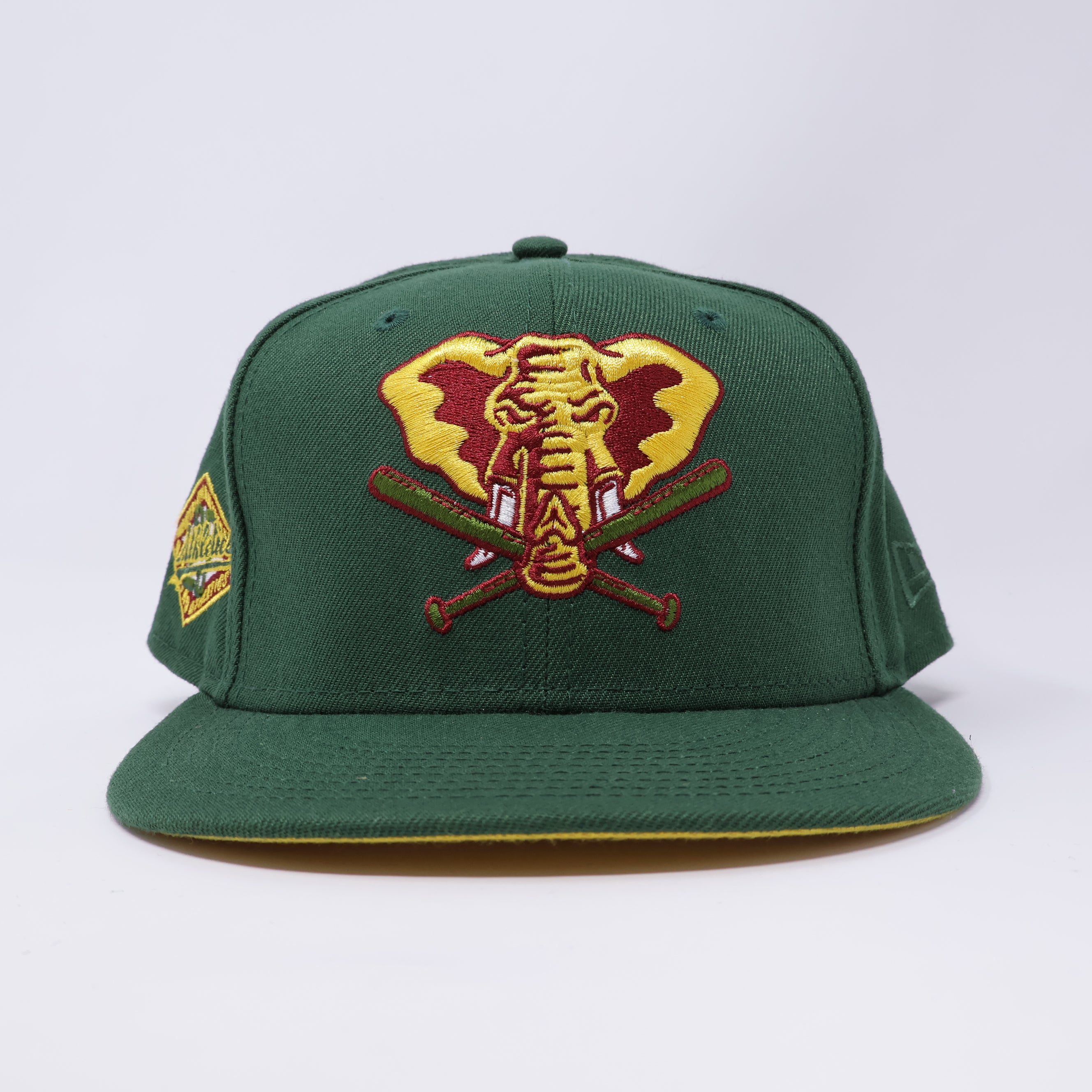 USED 5/8 Green Oakland Athletics 25th Anniversary 59fifty New Era Fitted Hat Cap