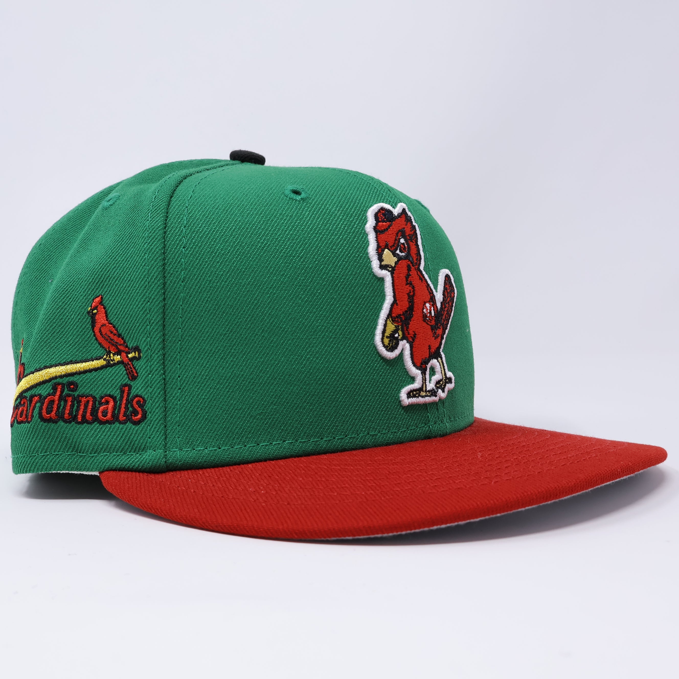 USED 5/8 Green St. Louis Cardinals 2 Birds 59fifty New Era Fitted Hat Cap