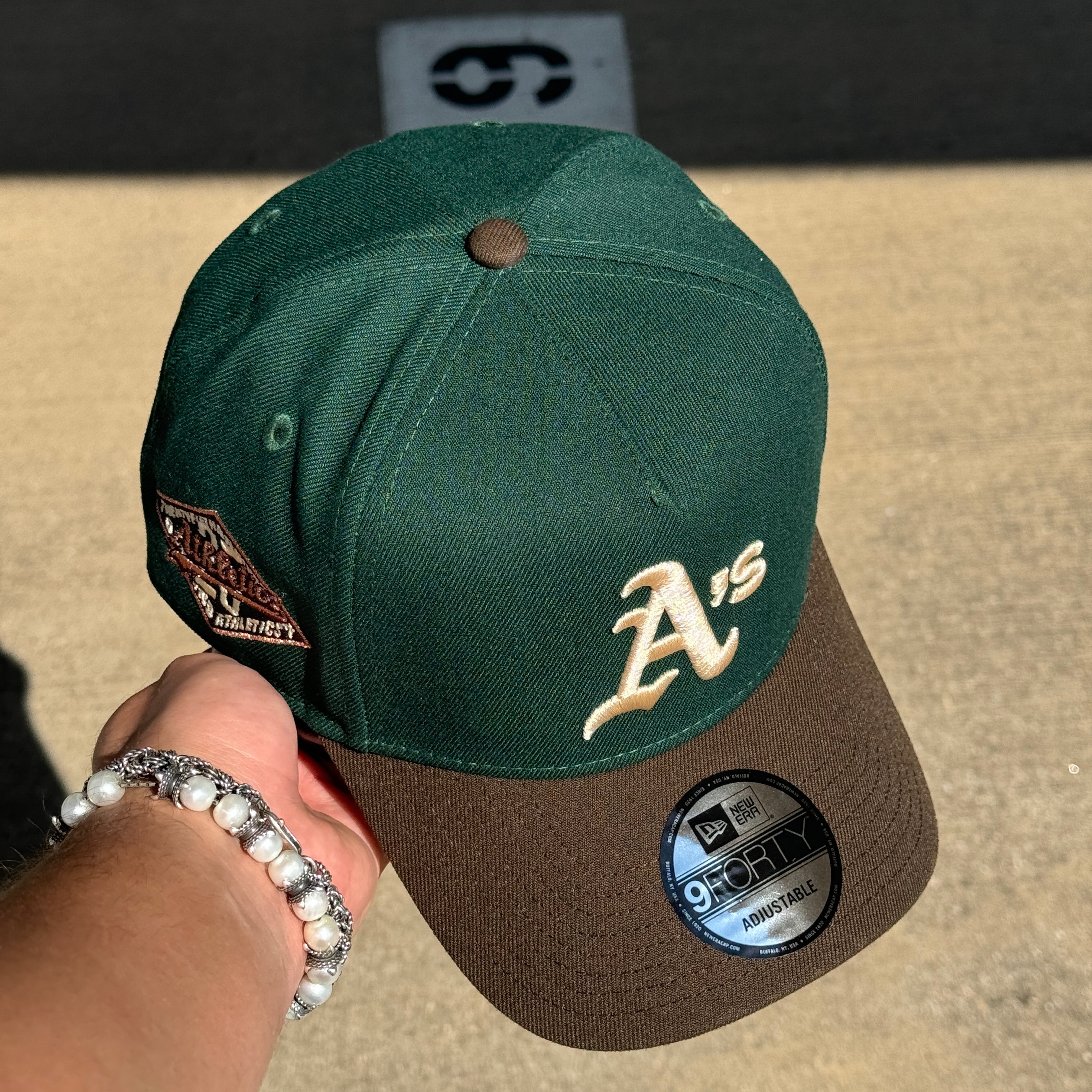 NEW Green Oakland Athletics 25th Anniversary 9Forty New Era Adjustable Snapback Hat