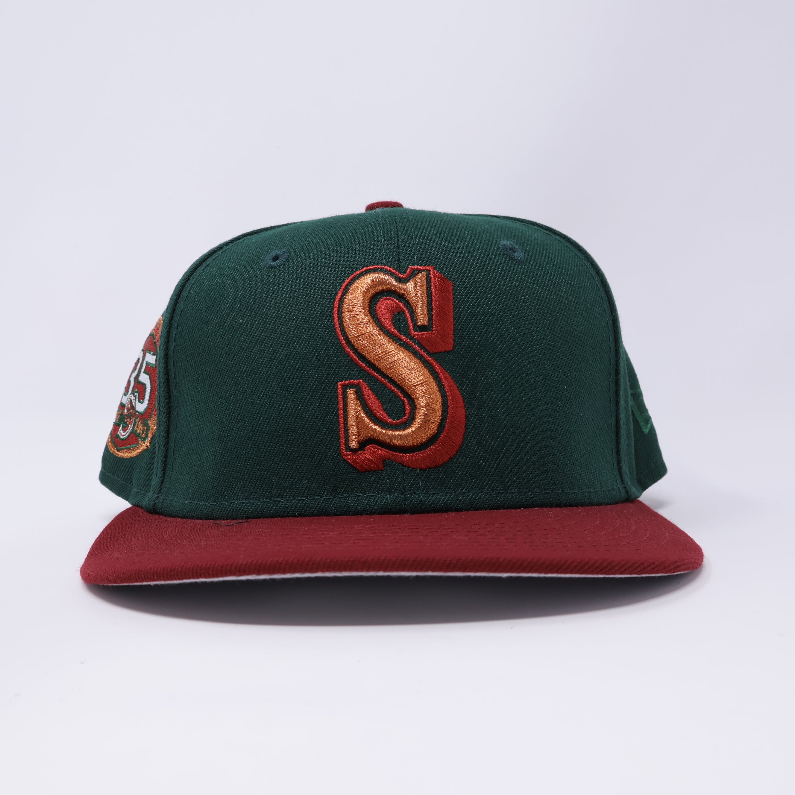 USED 1/8 Green Seattle Mariners 35th Anniversary 59fifty New Era Fitted Hat Cap