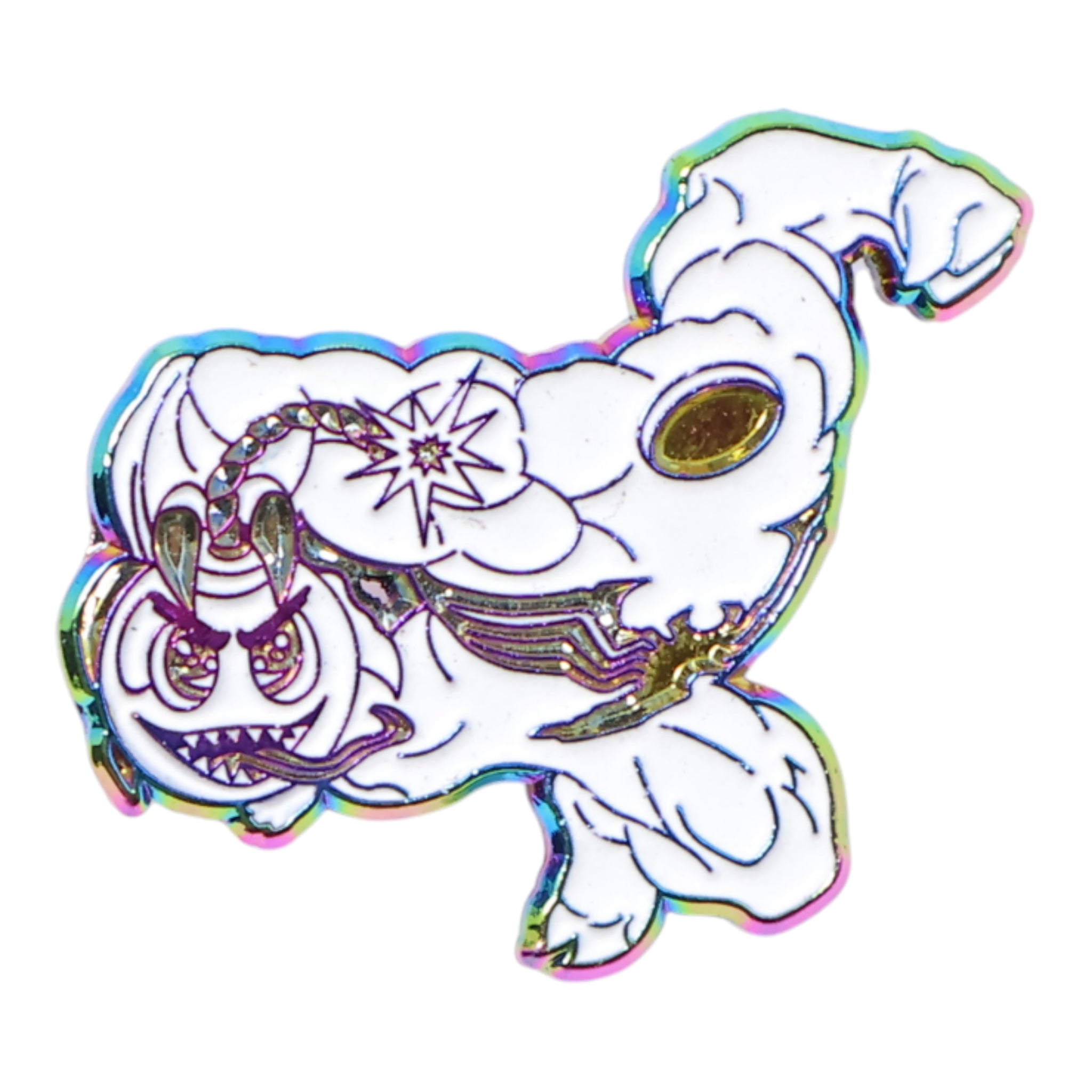 Headless Venom Irisdescent Graphic Pin
