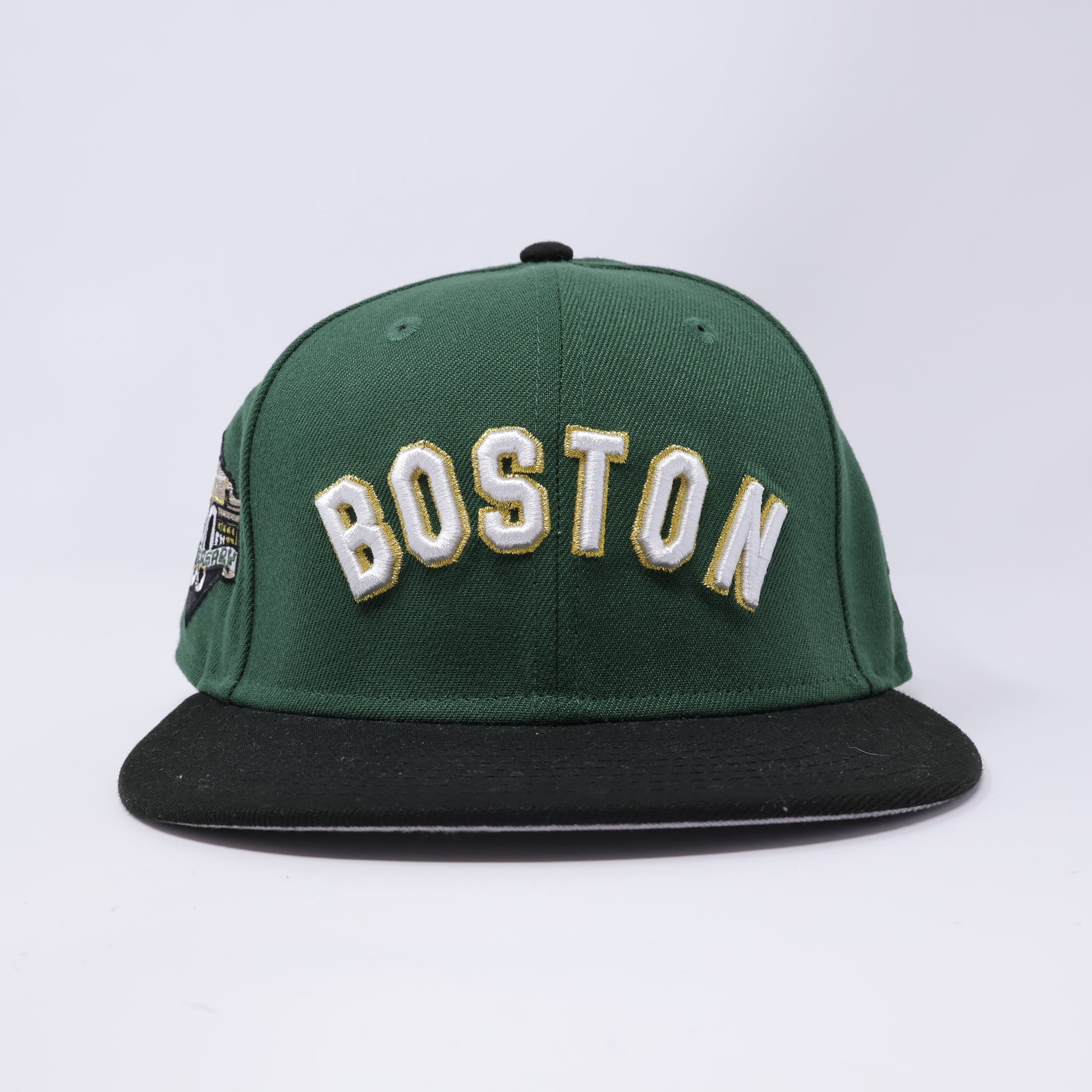 USED 1/8 Green Boston Red Sox 90th Anniversary 59fifty New Era Fitted Hat Cap