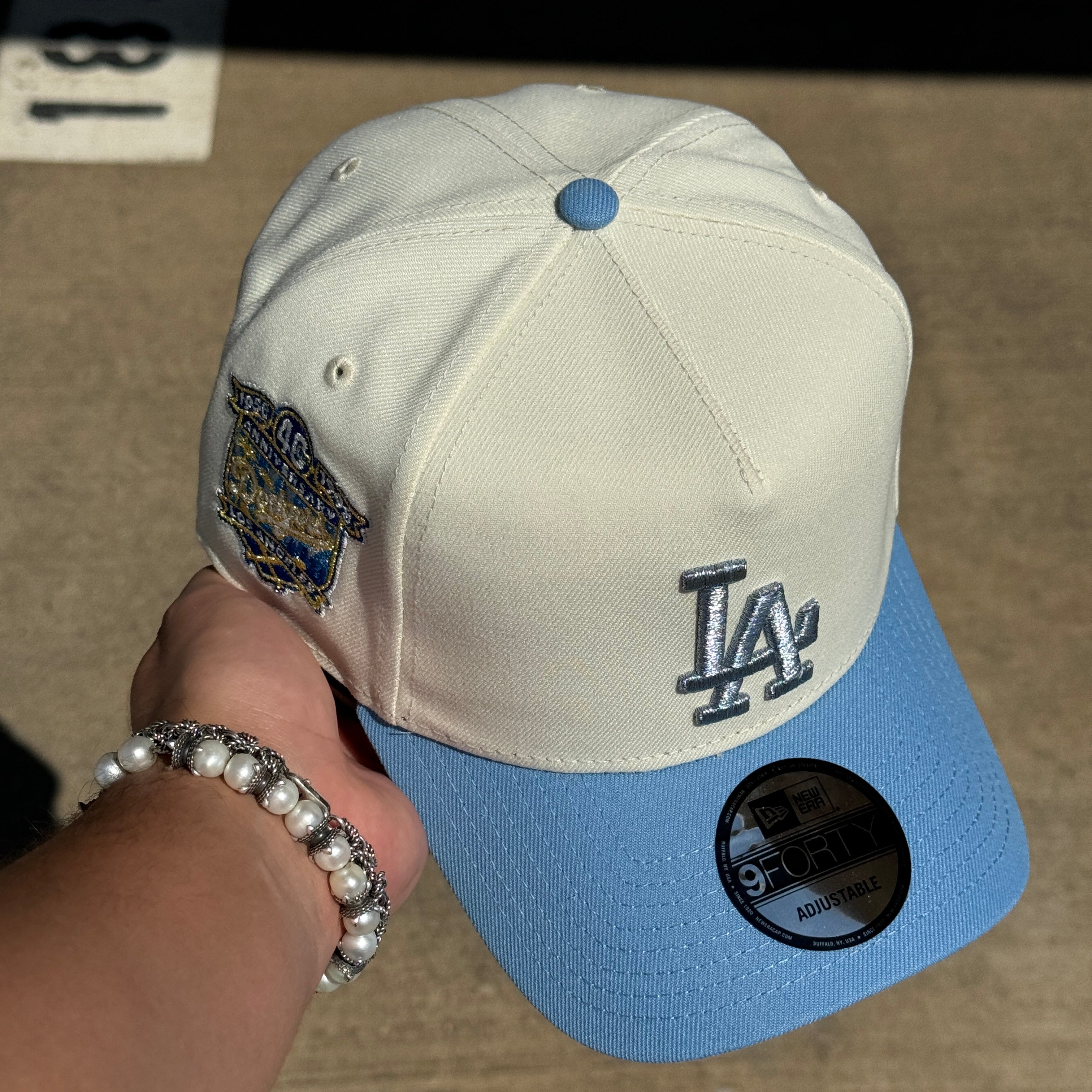 NEW Chrome Los Angeles Dodgers 40th Anniversary 9Forty New Era Adjustable Snapback Hat