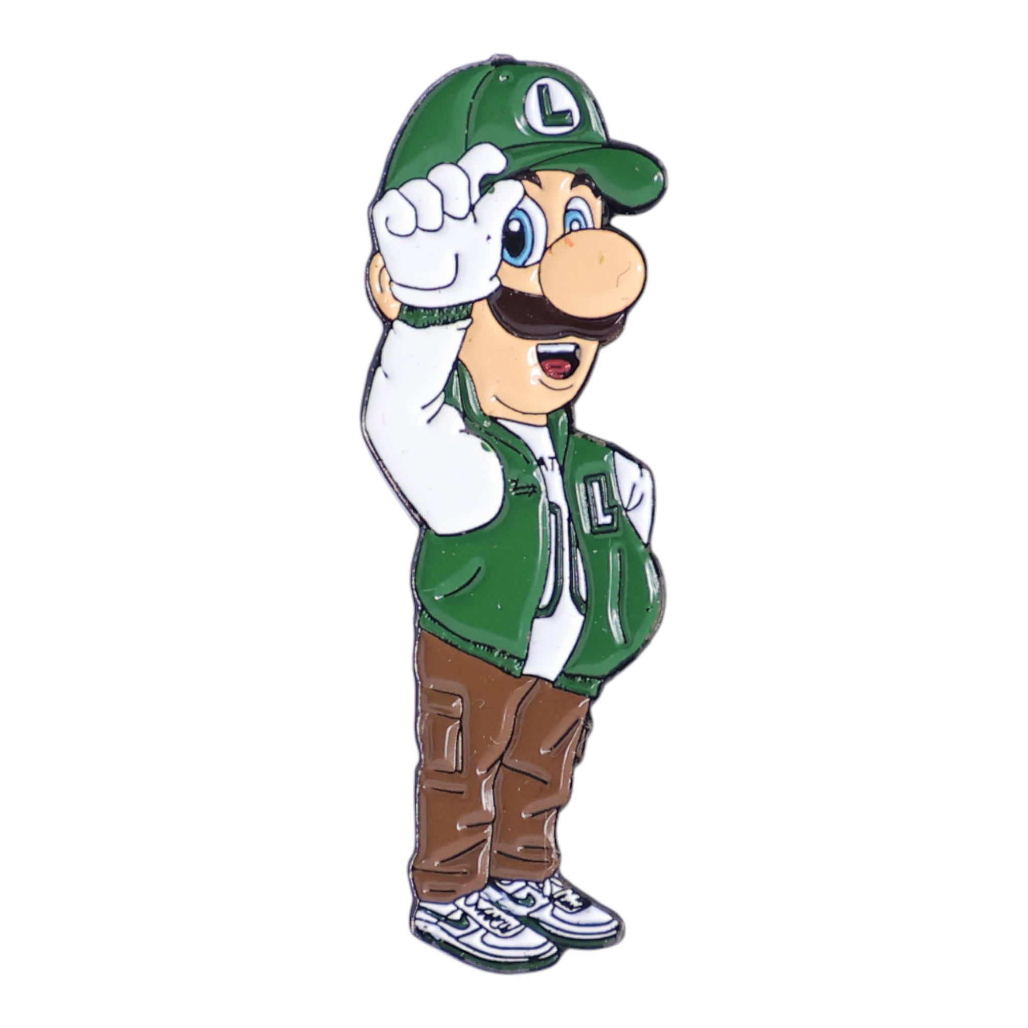 Fly Luigi Graphic Pin