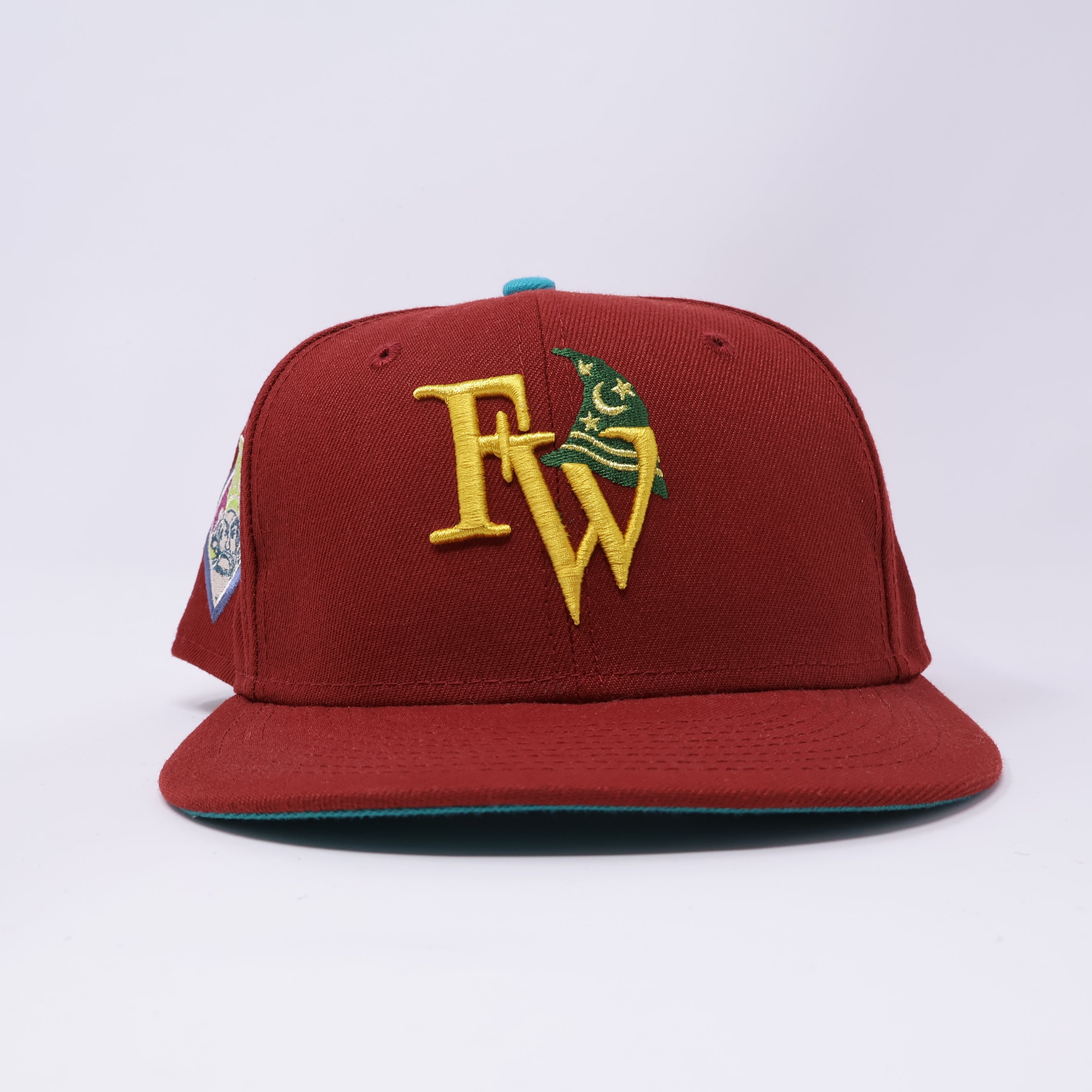 USED 1/8 Maroon Fort Wayne Wizards 59fifty New Era Fitted Hat Cap Minor League
