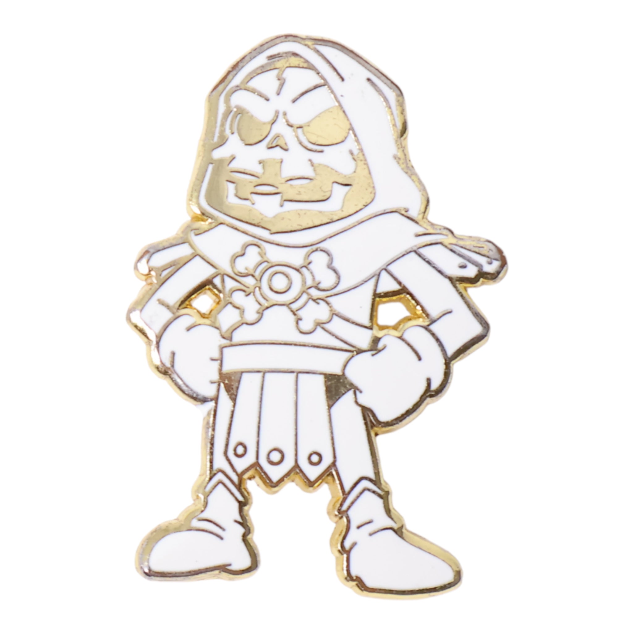 Gold Plated Skeletor Graphic Pin