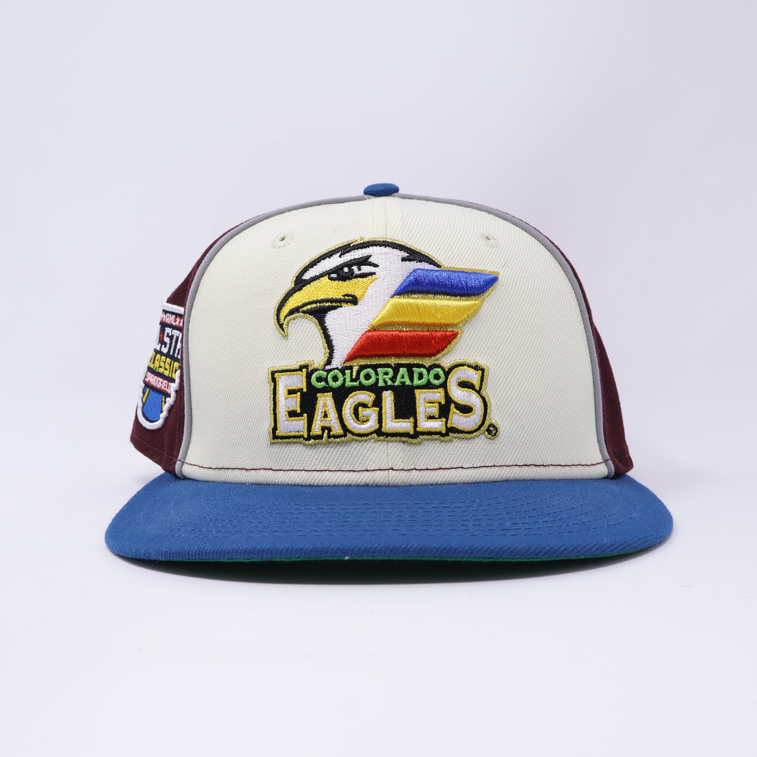 USED 1/8 Multicolor Colorado Eagles All Star Classic 59fifty New Era Fitted Hat Cap Minor League