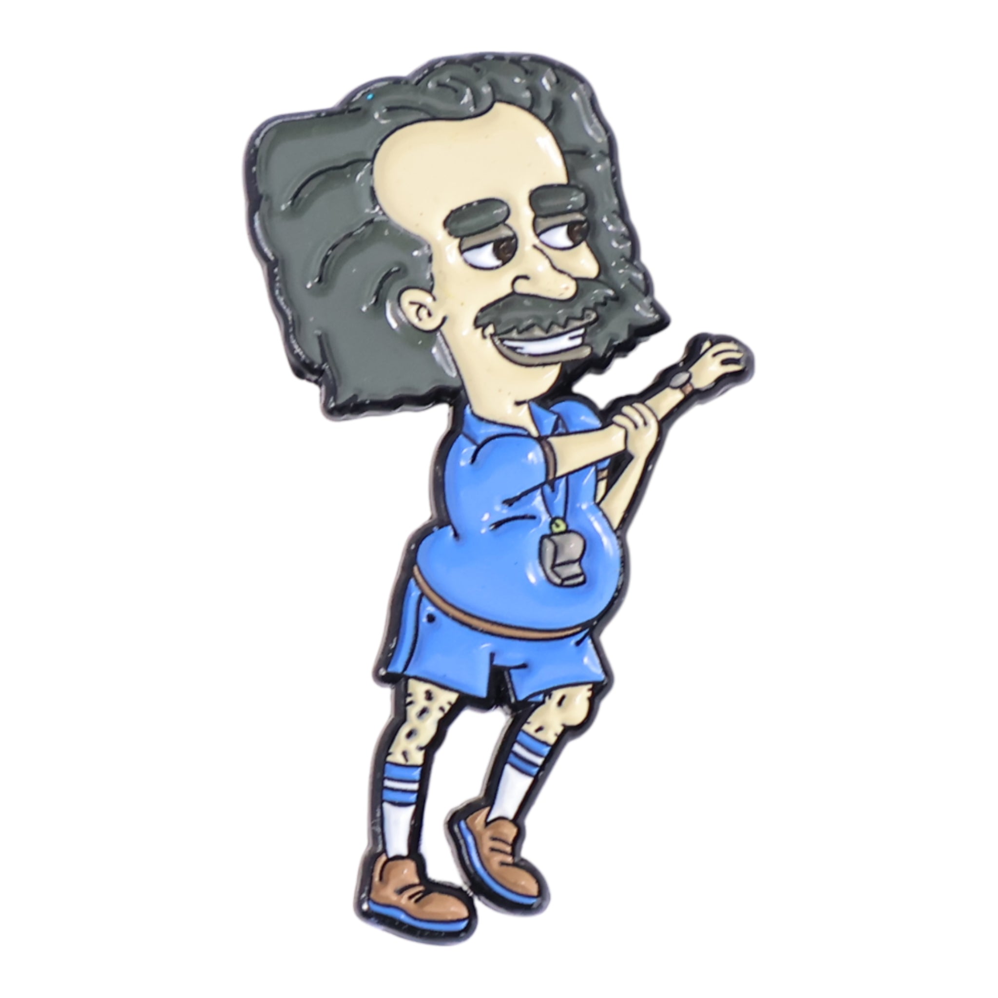 Coach Steve Graphic Pin