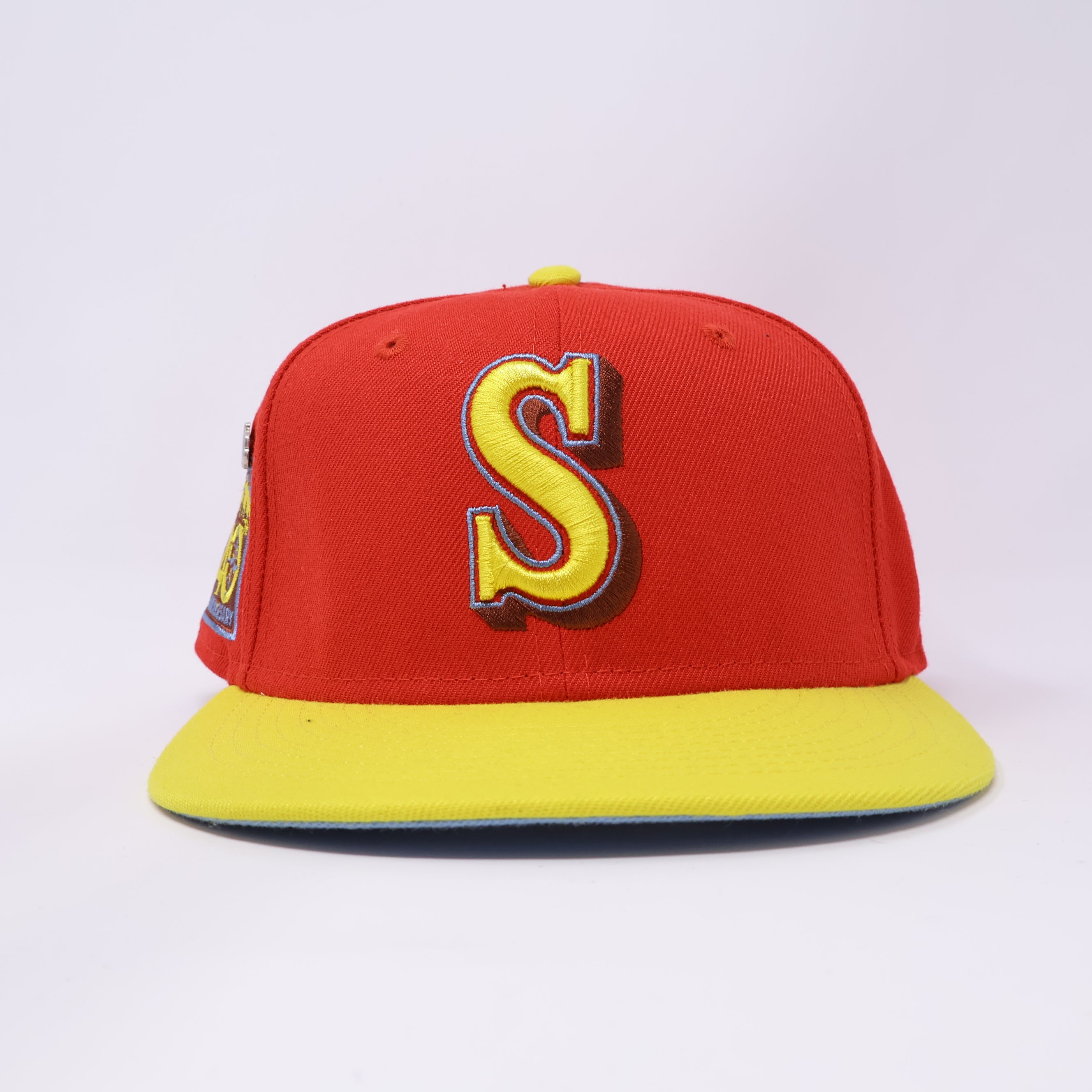 USED 1/8 Red Seattle Mariners 40th Anniversary 59fifty New Era Fitted Hat Cap