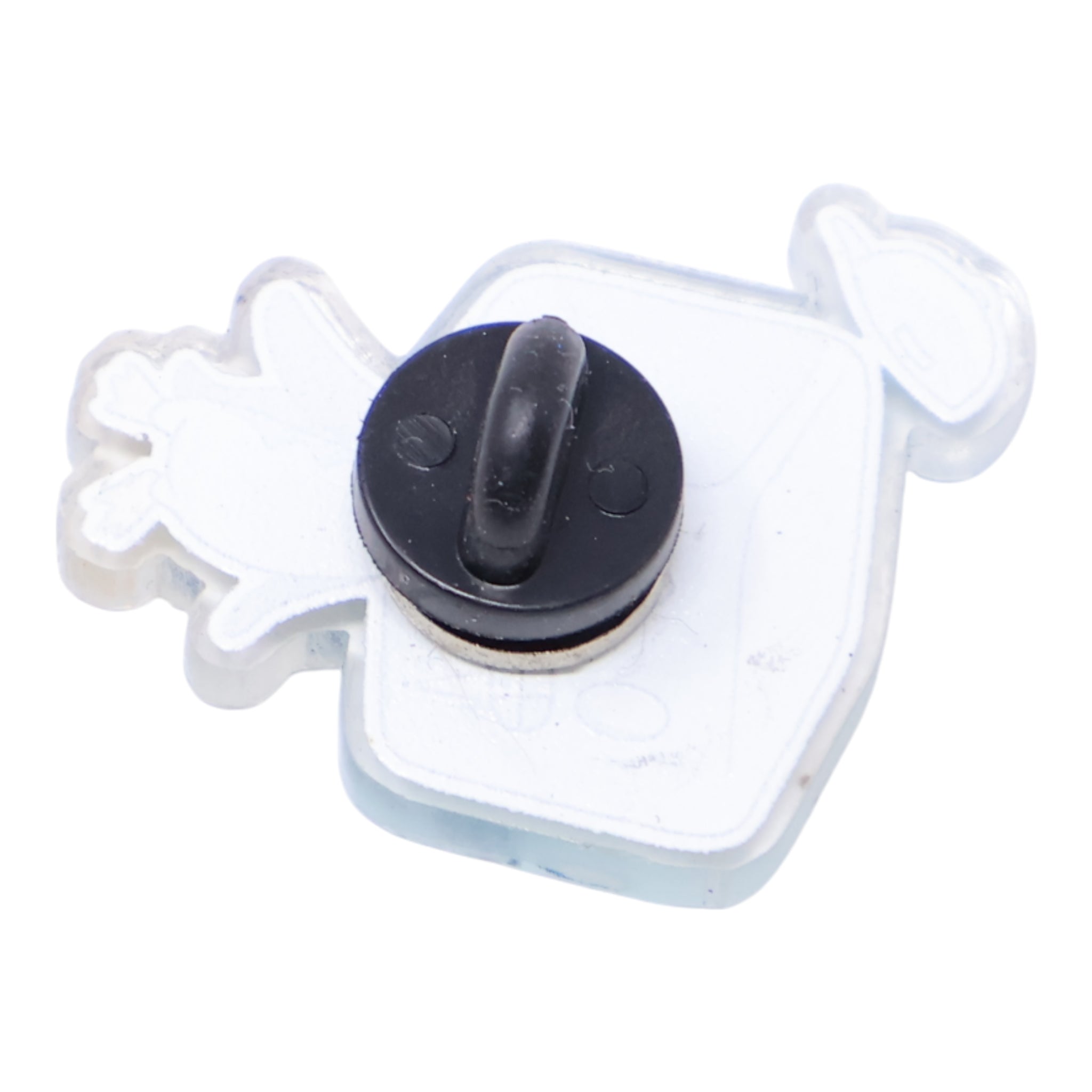 Ice Cube Acrylic Penguin Graphic Pin