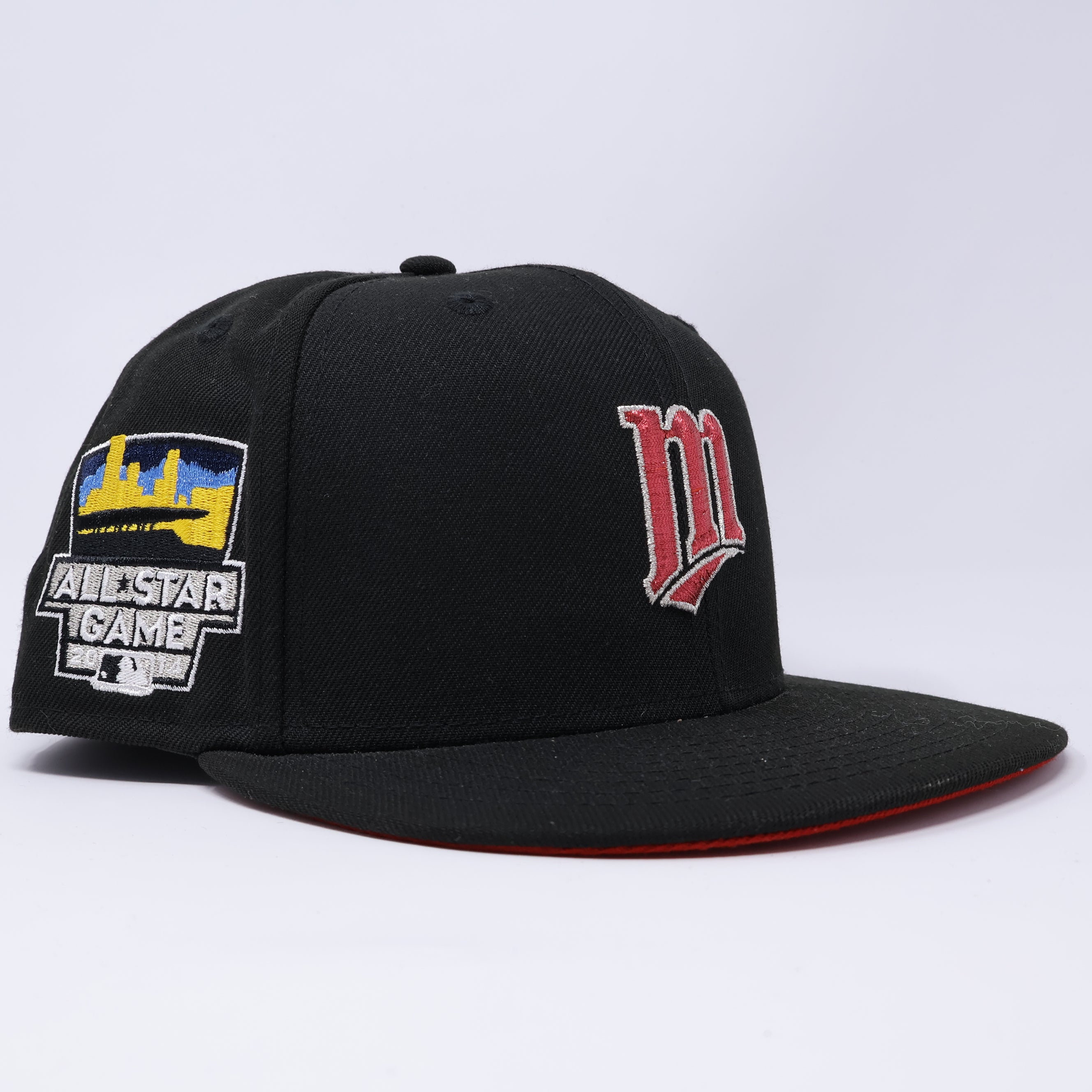 USED 3/4 Black Minnesota Twins 2014 All Star Game 59fifty New Era Fitted Hat Cap