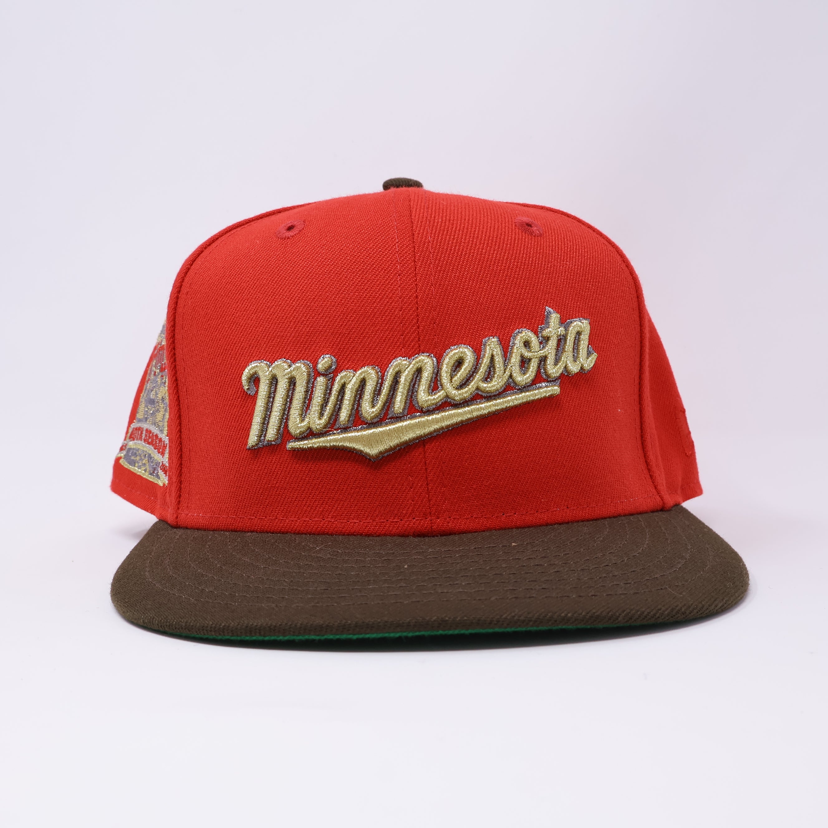 USED 5/8 Red Minnesota Twins 40th Season 59fifty New Era Fitted Hat Cap