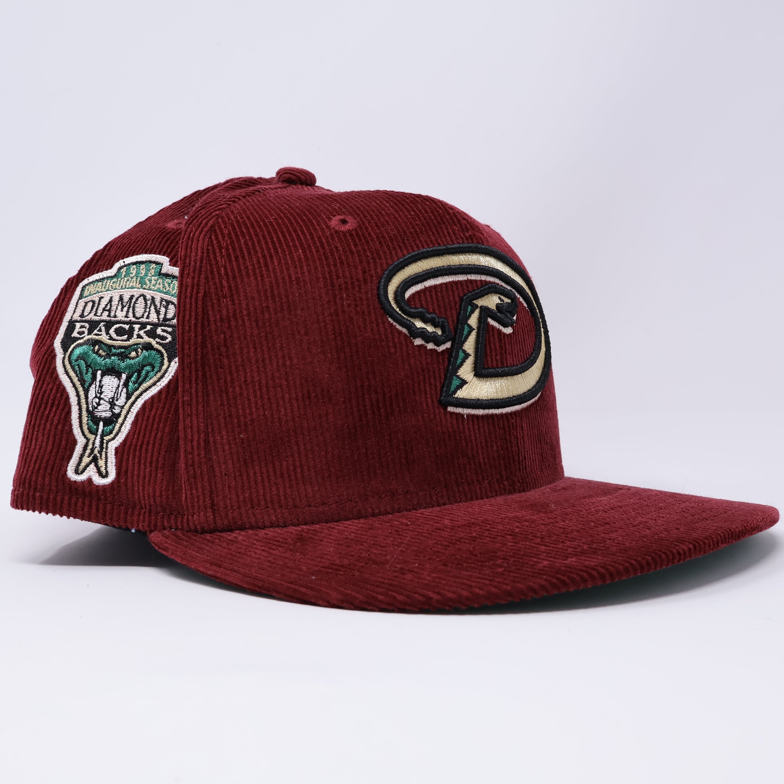 USED 5/8 Maroon Arizona Diamondbacks 1998 Inaugural 59fifty New Era Fitted Hat Cap