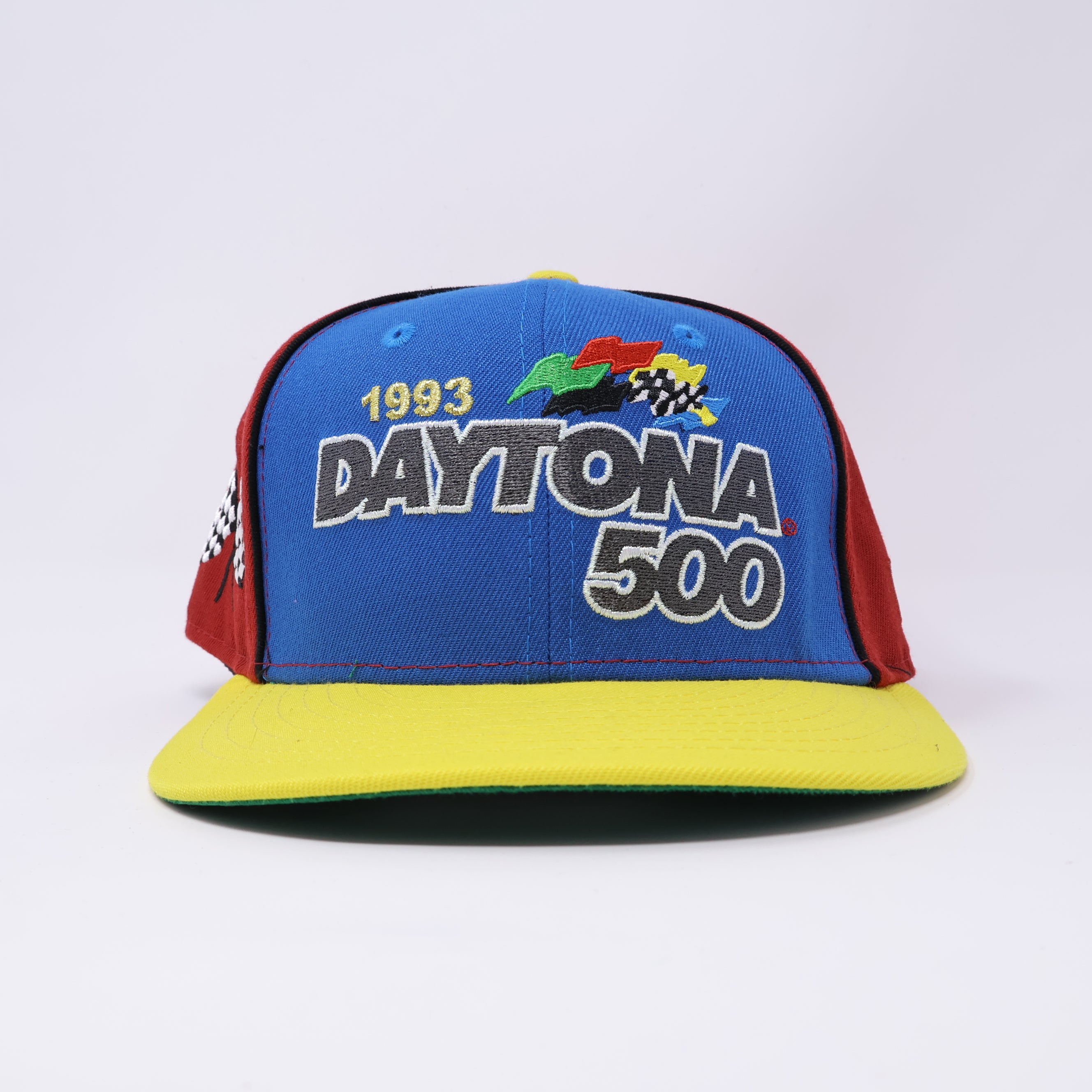USED 1/8 Multicolor 1993 Daytona 500 NASCAR 59fifty New Era Fitted Hat Cap