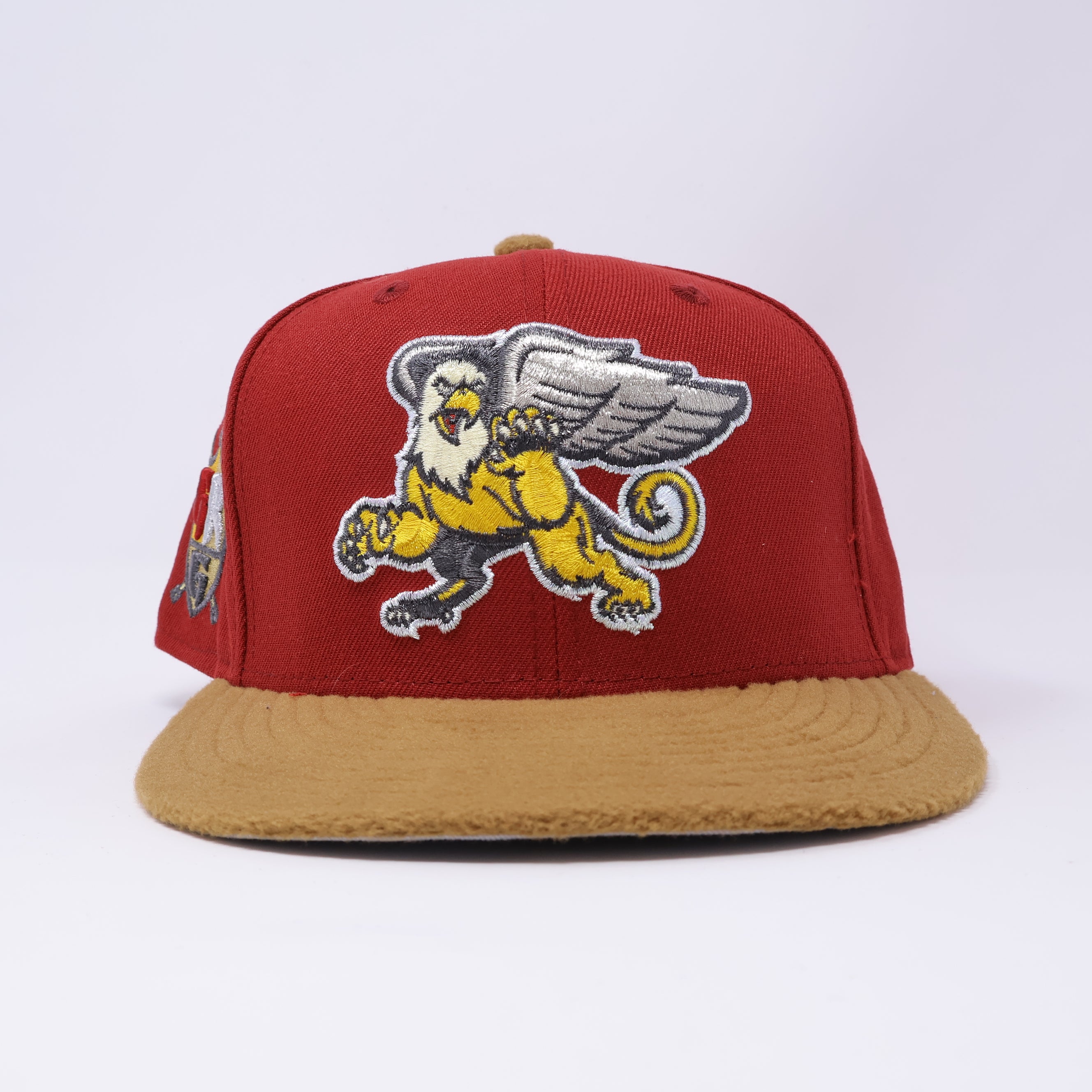 USED 1/8 Maroon Grand Rapids Griffins House Gryffindor 59fifty New Era Fitted Hat Cap