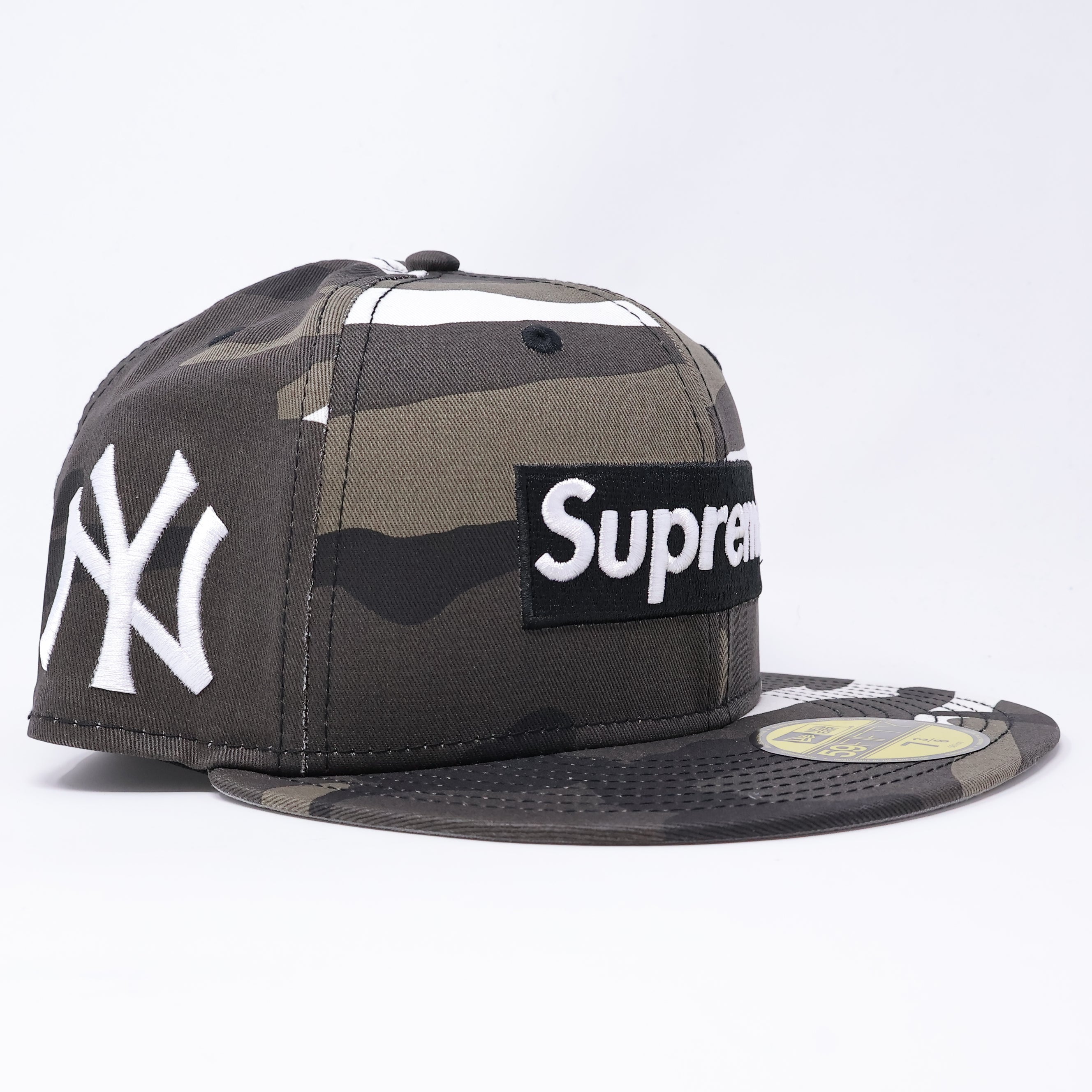 NWT 3/8 Camo New York Yankees Supreme 59fifty New Era Fitted Hat Cap