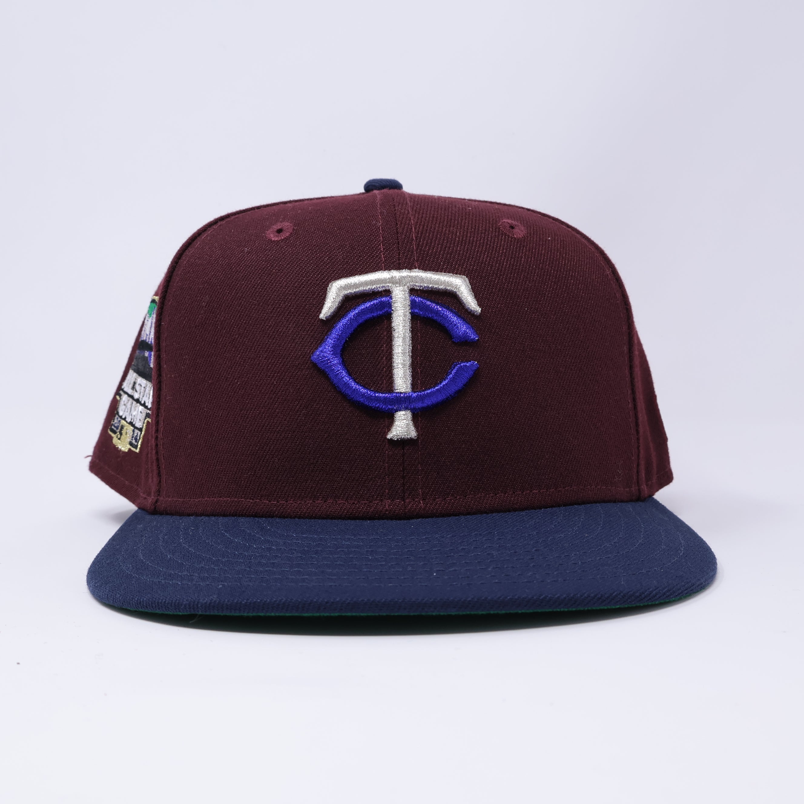 USED 5/8 Maroon Minnesota Twins 2014 All Star Game 59fifty New Era Fitted Hat Cap