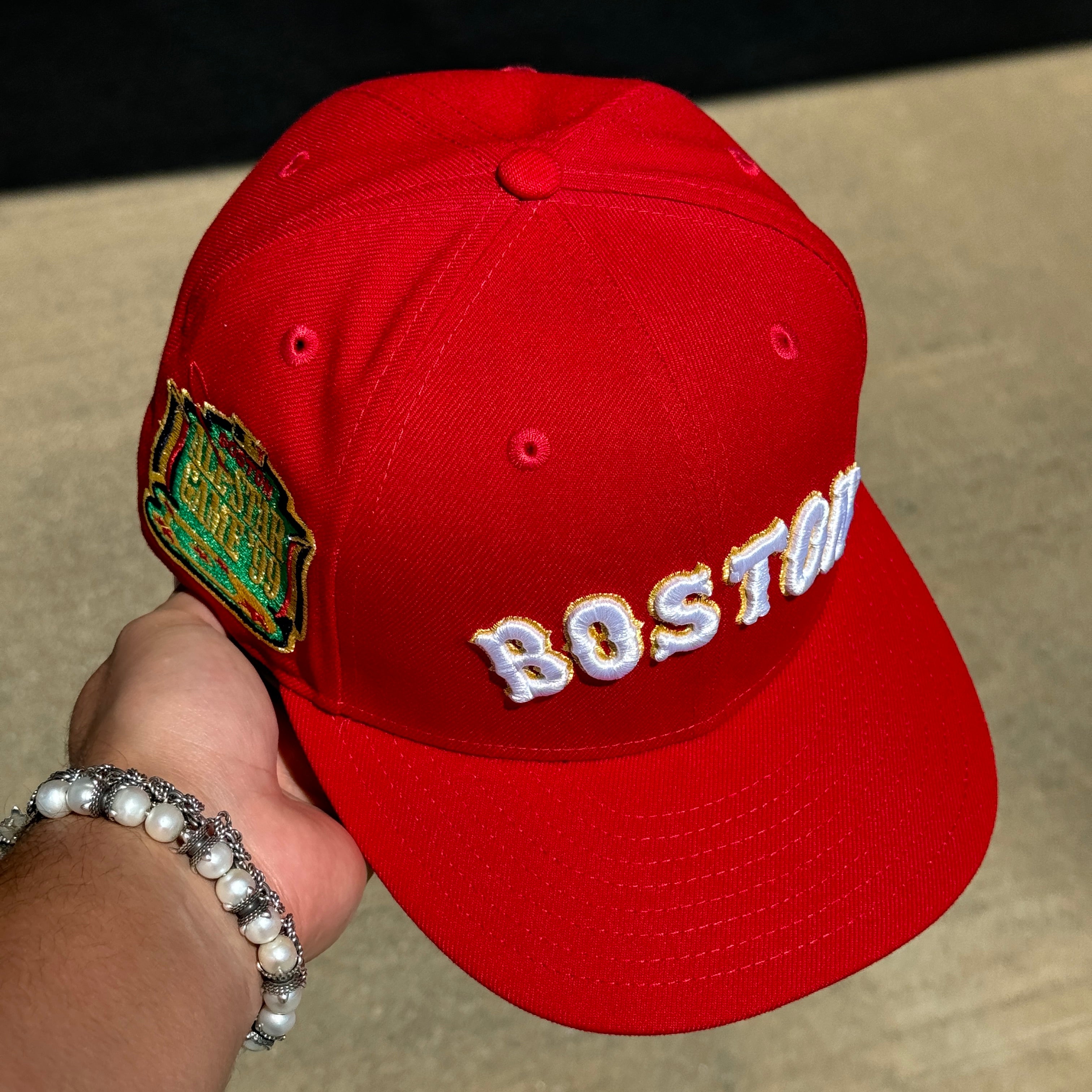 USED 3/8 Red Boston Red Sox '99 All Star Game 59fifty New Era Fitted Hat Cap