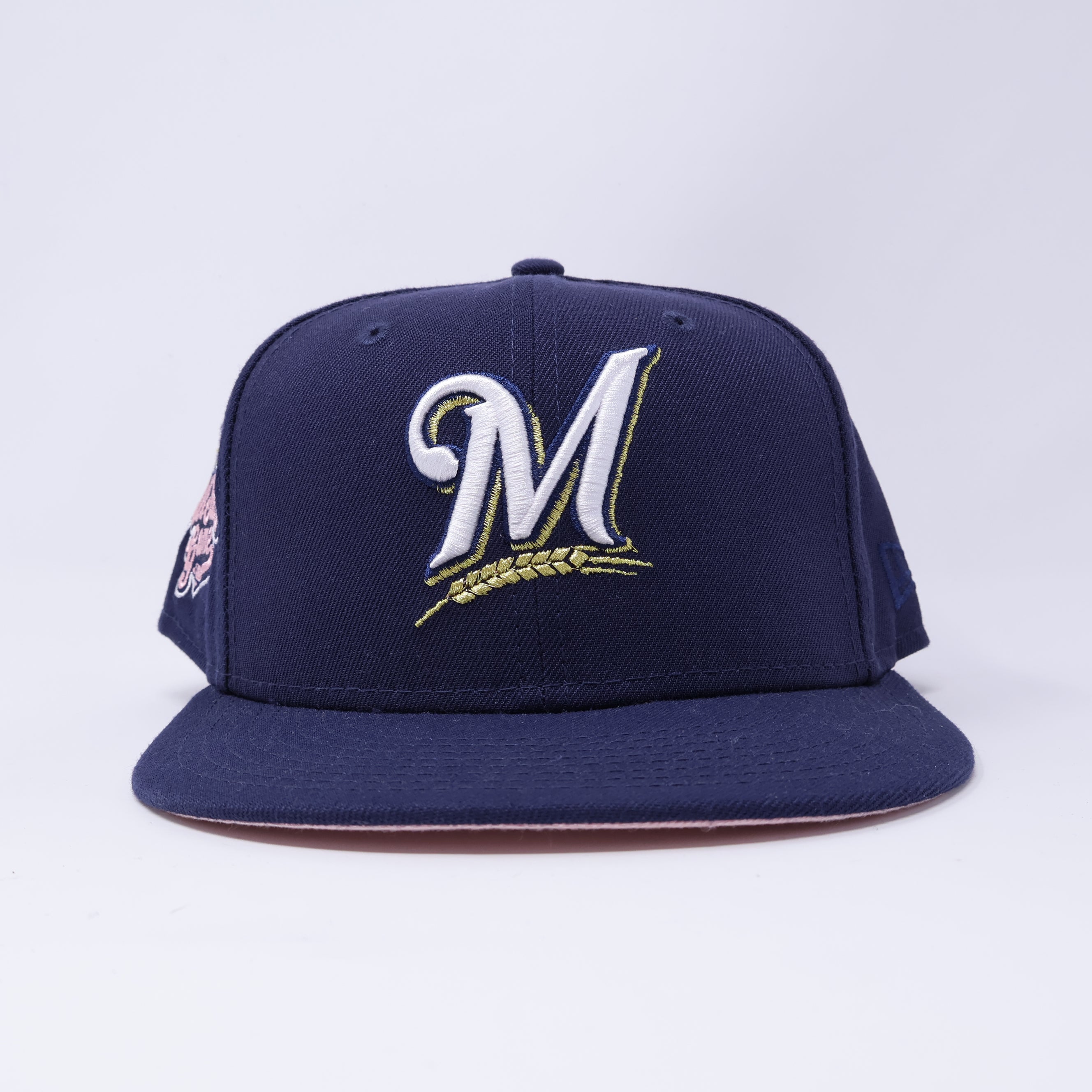USED 5/8 Purple Milwaukee Brewers 2002 All Star Game 59fifty New Era Fitted Hat Cap