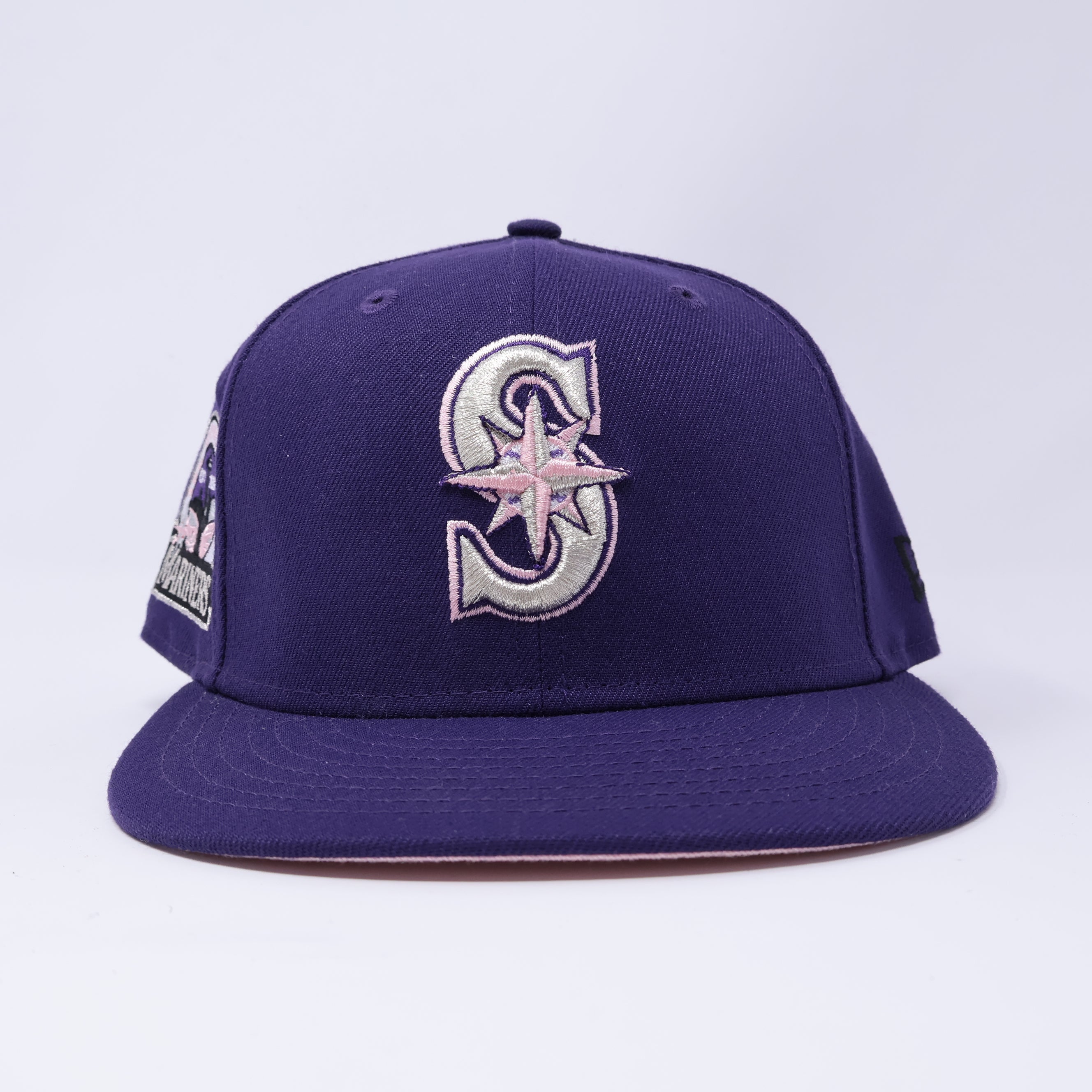 USED 5/8 Purple Seattle Mariners 30th Anniversary 59fifty New Era Fitted Hat Cap