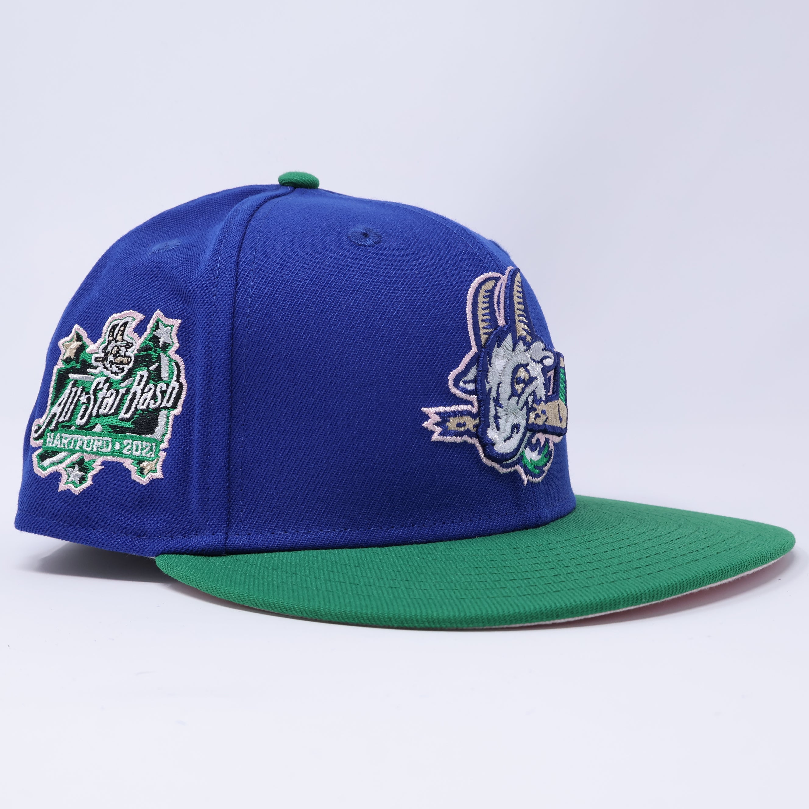 USED 1/8 Blue Hartford Yard Goats Minor League 59fifty New Era Fitted Hat Cap
